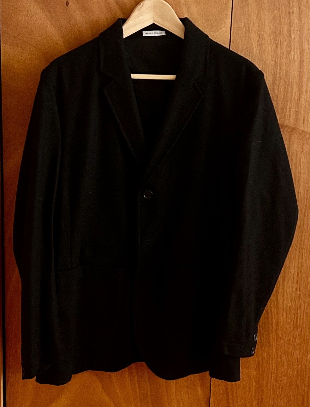 Folk Wool Blazer – Made in England – Size 3 (Black)