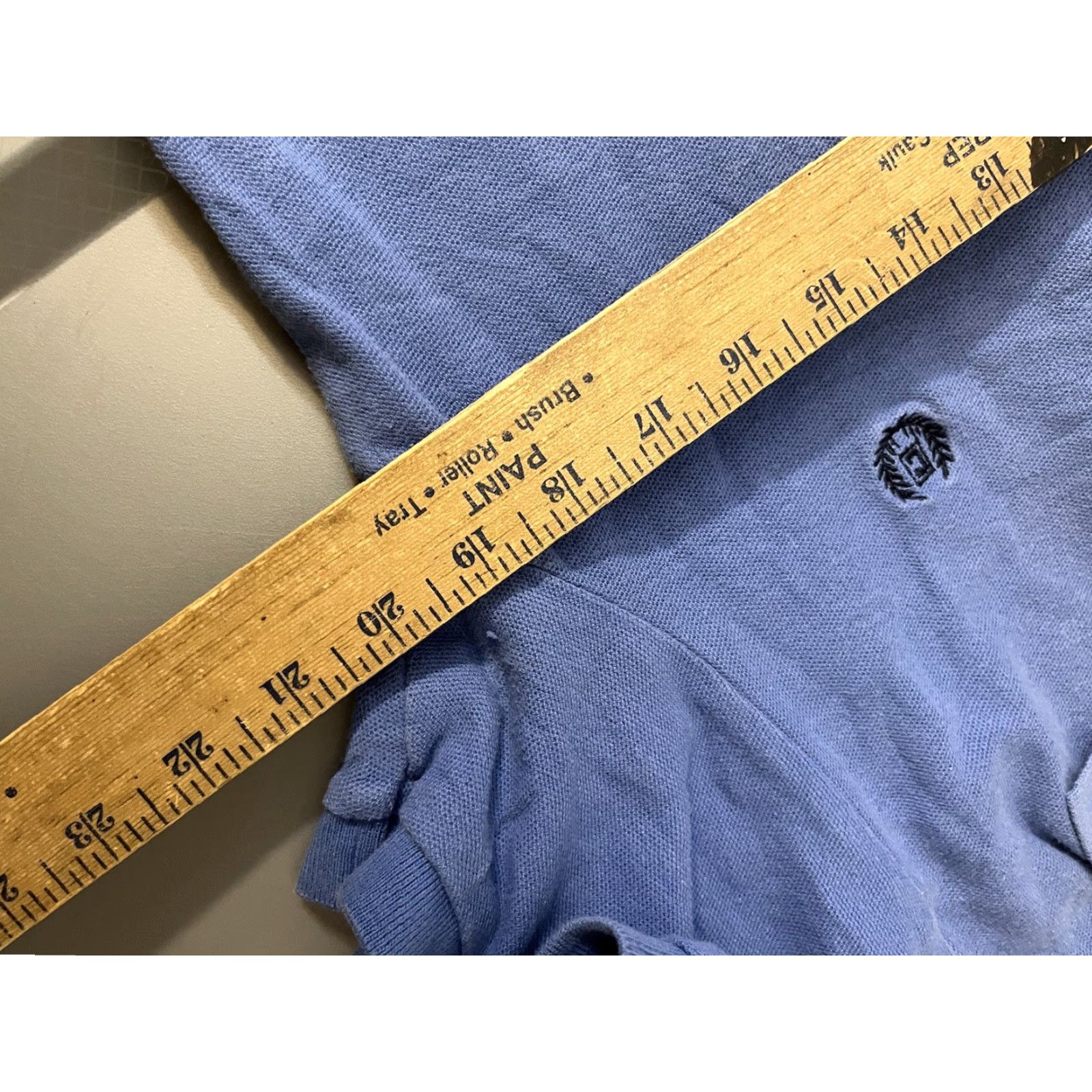 Chaps VINTAGE Chaps Polo Shirt Men's Regular Fit Short Sleeve Blue 100% Cotton Medium Polo Golf American Brand Logo Shirts Men Size US M / EU 48-50 / 2 - 5 Thumbnail
