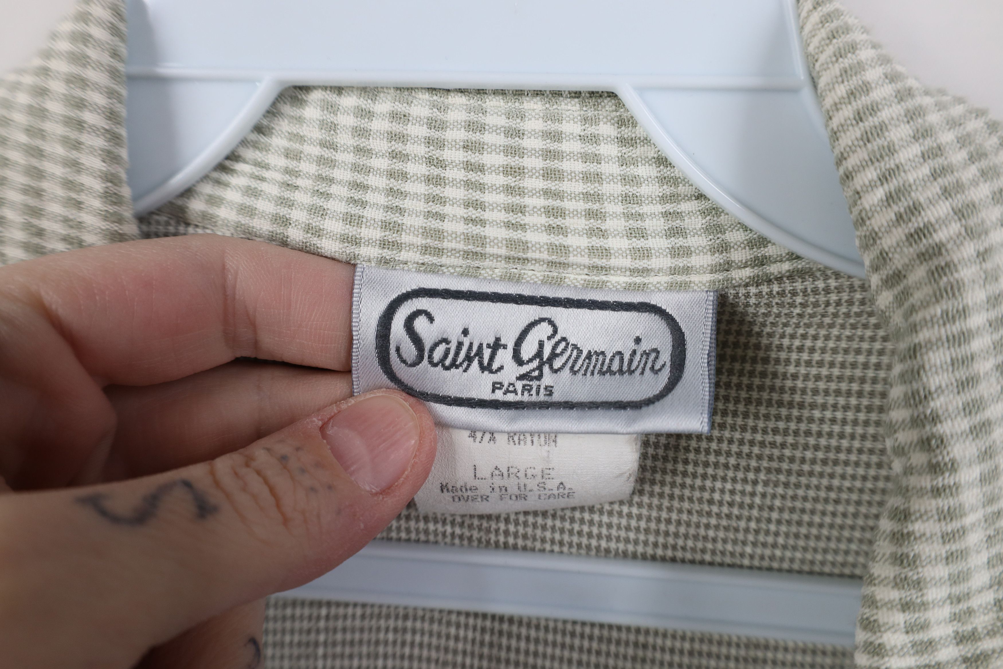 Vintage Vintage 90s Saint Germain Lagenlook Button Shirt USA Size L / US 10 / IT 46 - 8 Thumbnail