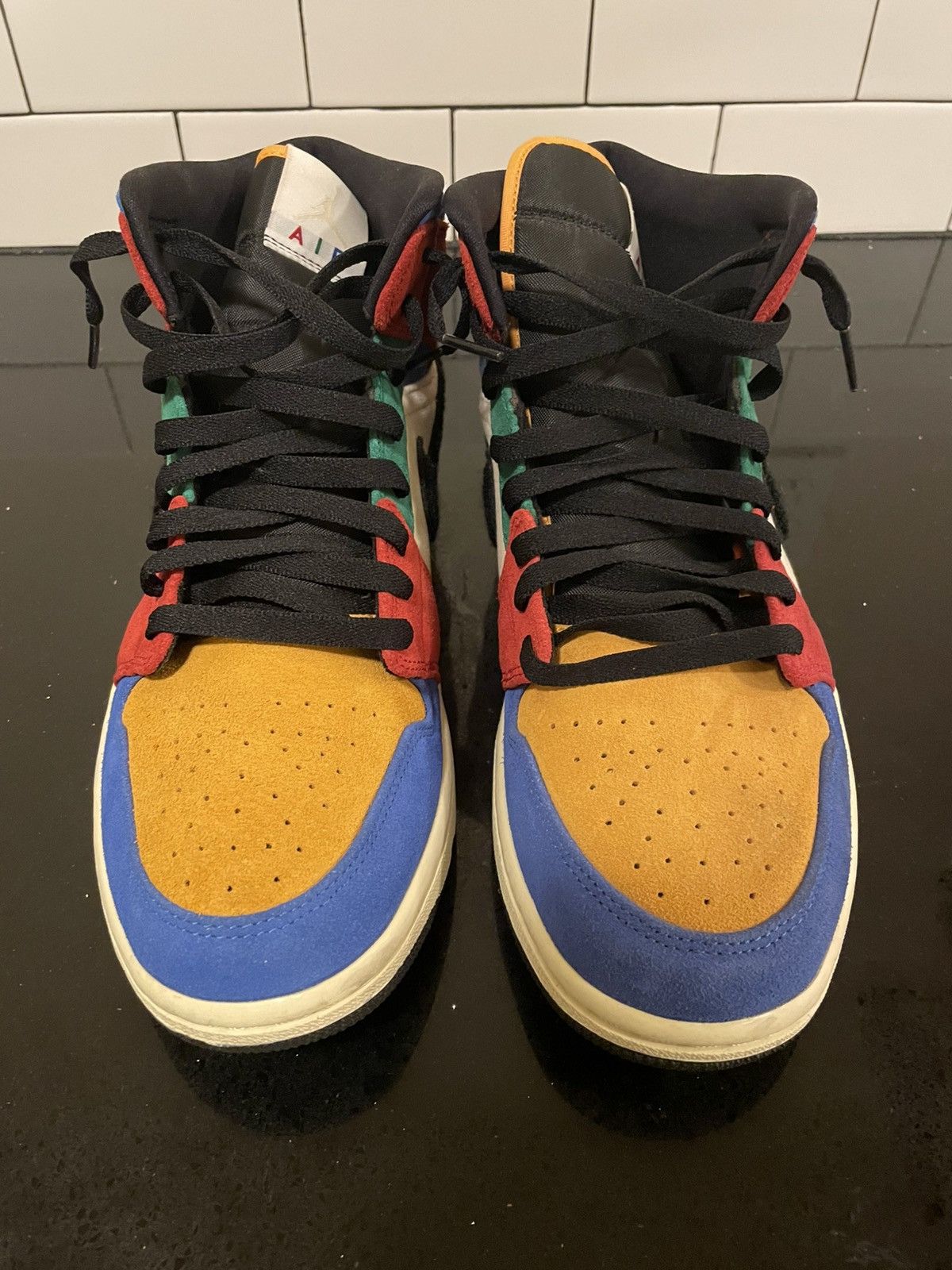 Jordan Brand × Nike Jordan 1 Fearless Blue the Great Size US 11 / EU 44 - 4 Thumbnail
