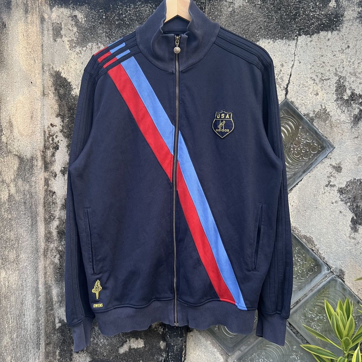 Adidas “VINTAGE” ADIDAS JESSE OWENS EMBROIDERY TRACK JACKET Size US L / EU 52-54 / 3 - 2 Thumbnail