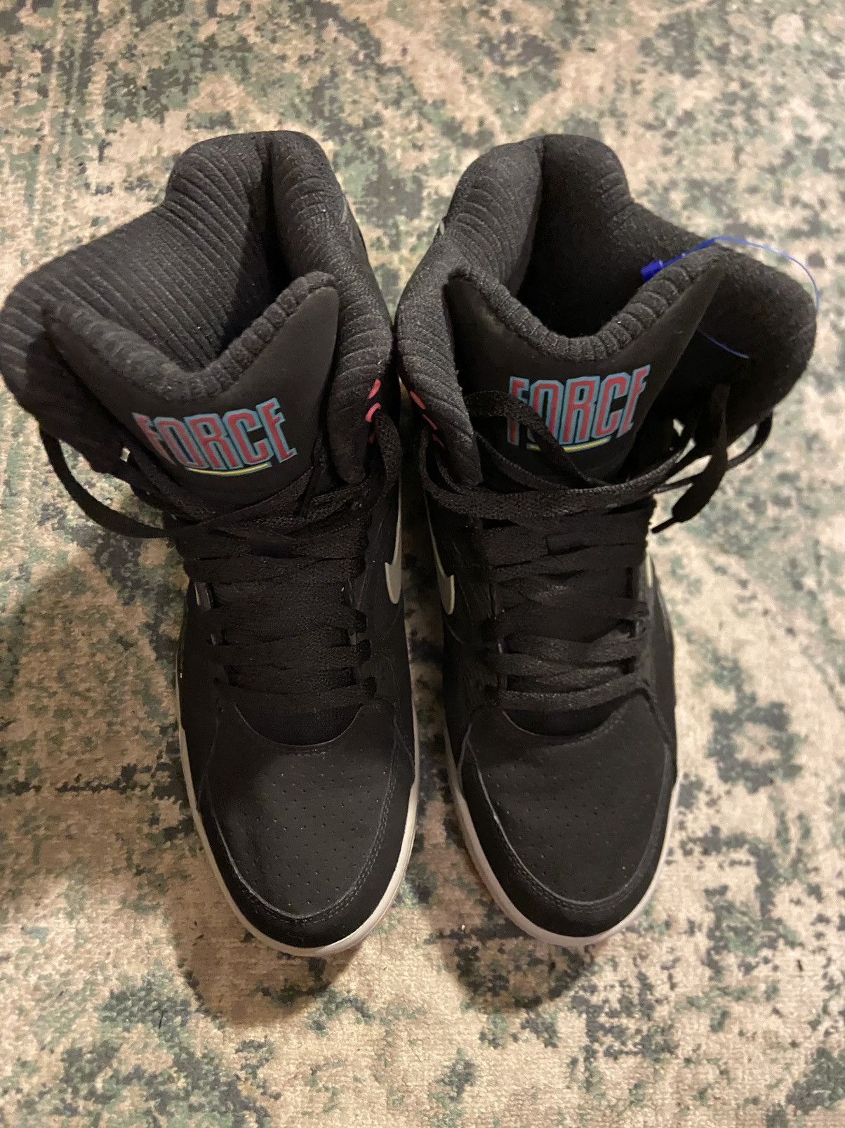 Nike Nike Air Comman Force Spurs Size 9.5 Black Pink Teal Blue Grailed