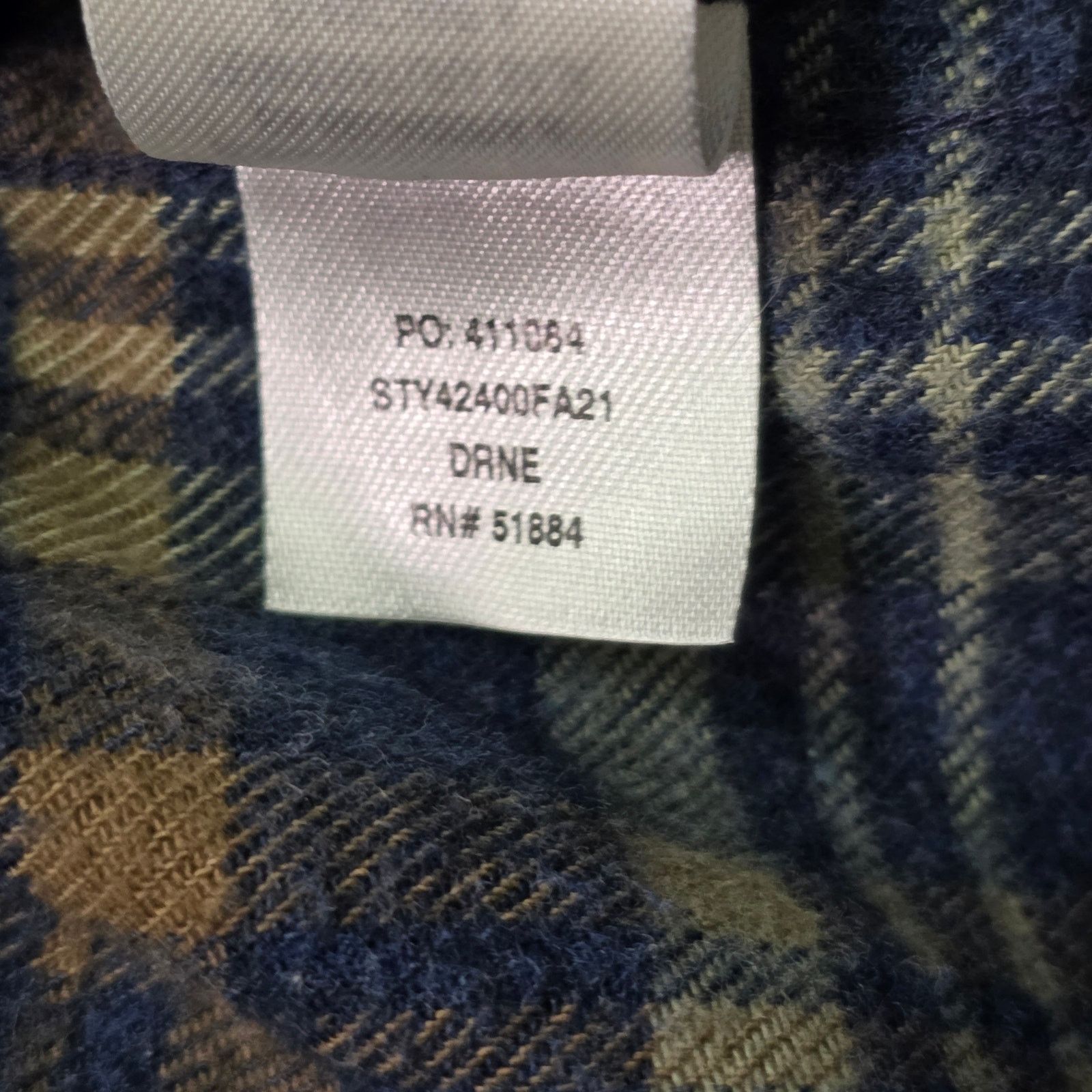 Patagonia Patagonia Fjord Flannel Shirt Men XXL Natural Organic Cotton Size US XXL / EU 58 / 5 - 6 Thumbnail