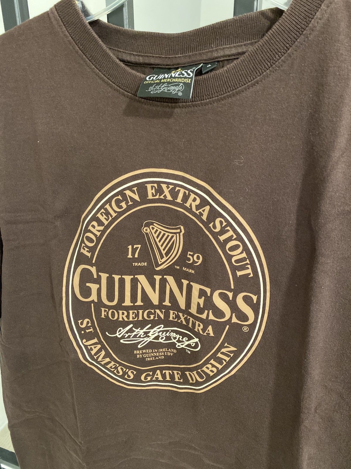 Vintage Y2K Guinness Short Sleeve Shirt Size US L / EU 52-54 / 3 - 1 Thumbnail