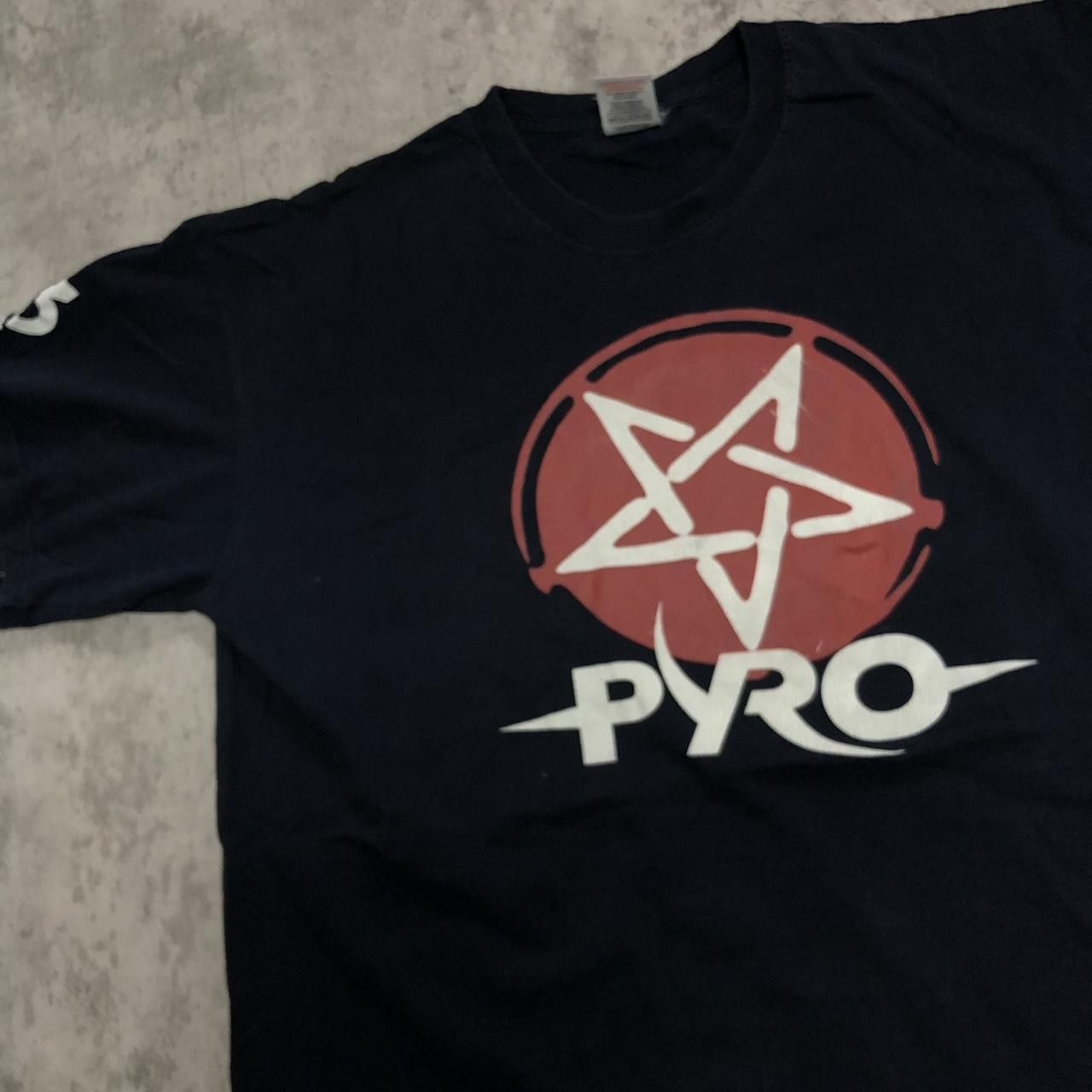 Fruit Of The Loom Black and red Pyro T-shirt #punkrock Size US L / EU 52-54 / 3 - 2 Thumbnail