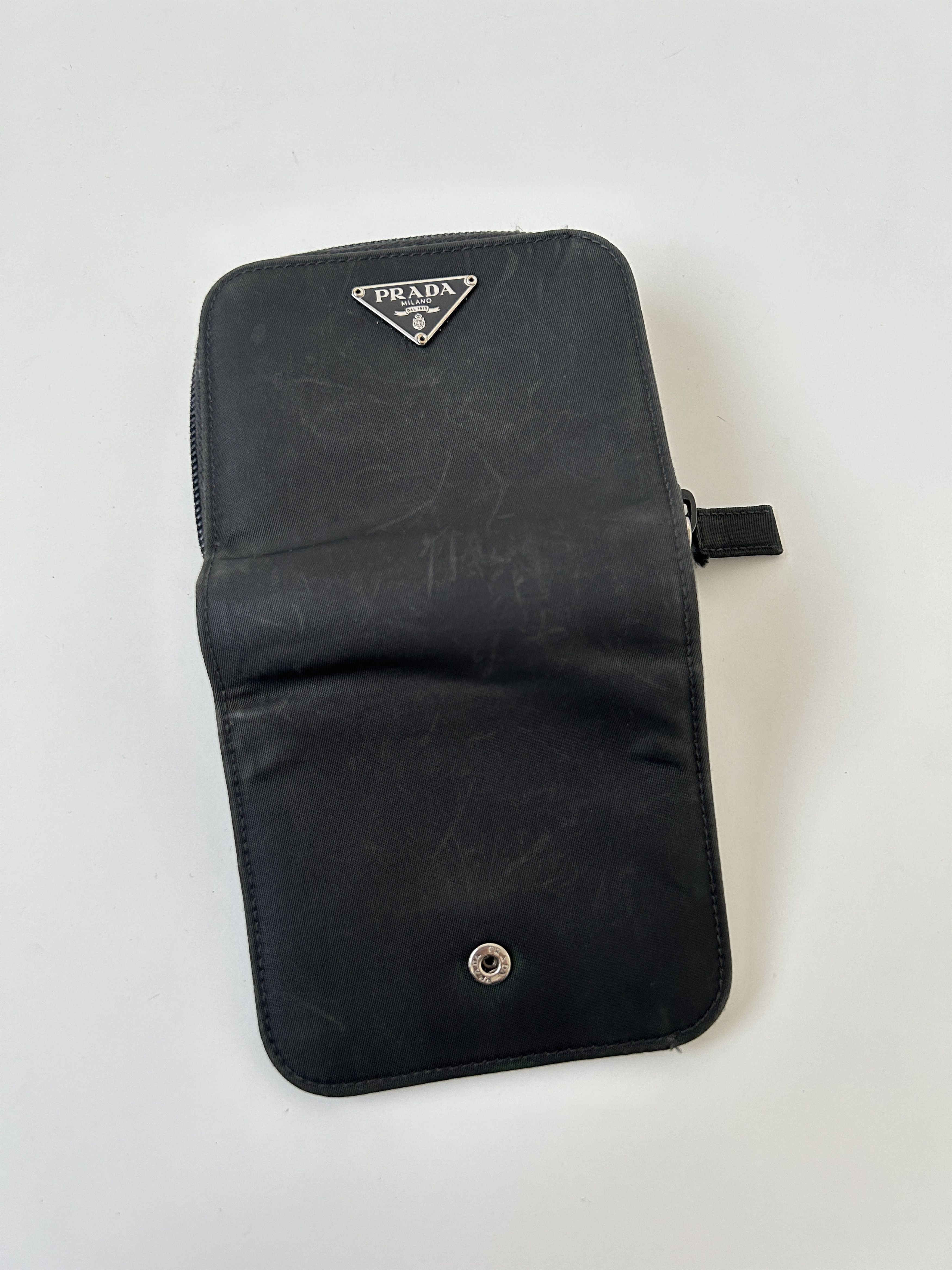 Prada Prada nylon saffiano leather triangle logo zip wallet Size ONE SIZE - 10 Thumbnail