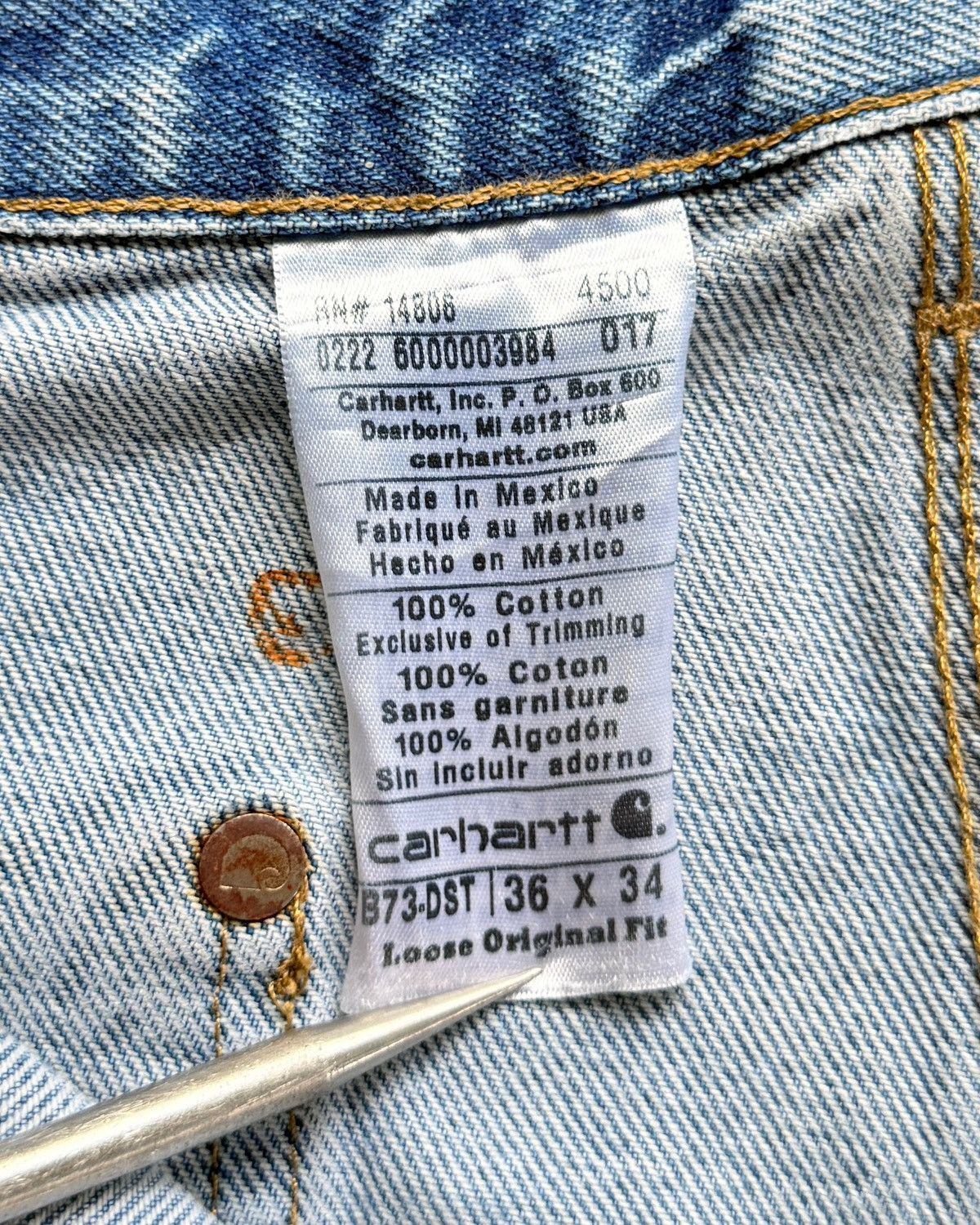 Carhartt Carhartt Denim Doubleknee B73 DST ⭐️ Size US 36 / EU 52 - 4 Thumbnail