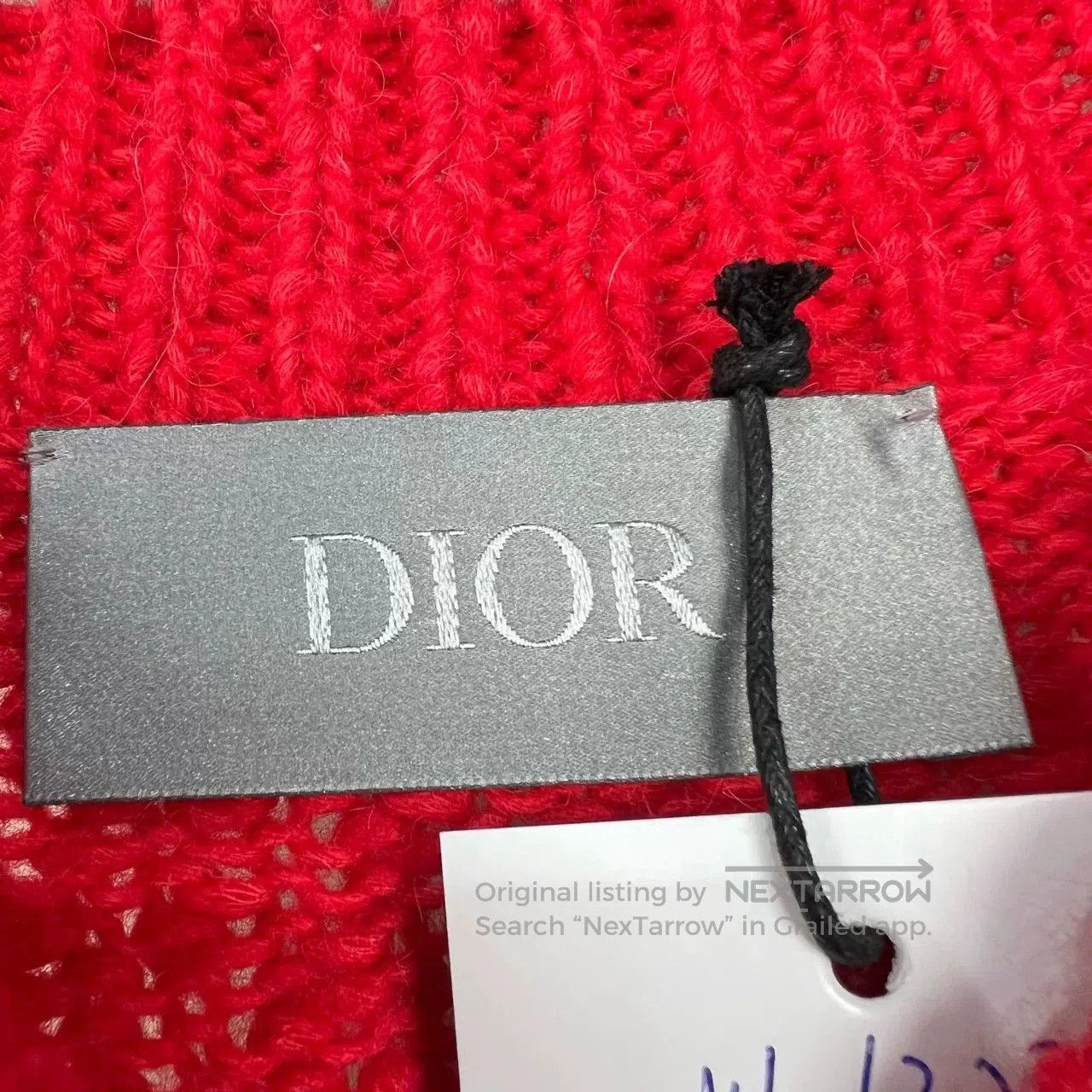 Dior dior dinosaur embroidery red sweater. Size US L / EU 52-54 / 3 - 4 Thumbnail