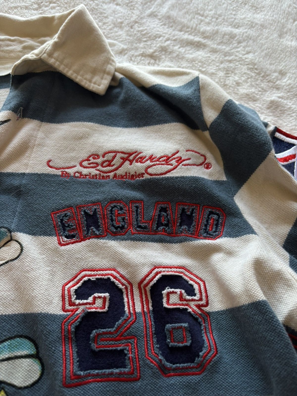 Ed Hardy Ed Hardy polo with patch detailing Size US S / EU 44-46 / 1 - 5 Thumbnail
