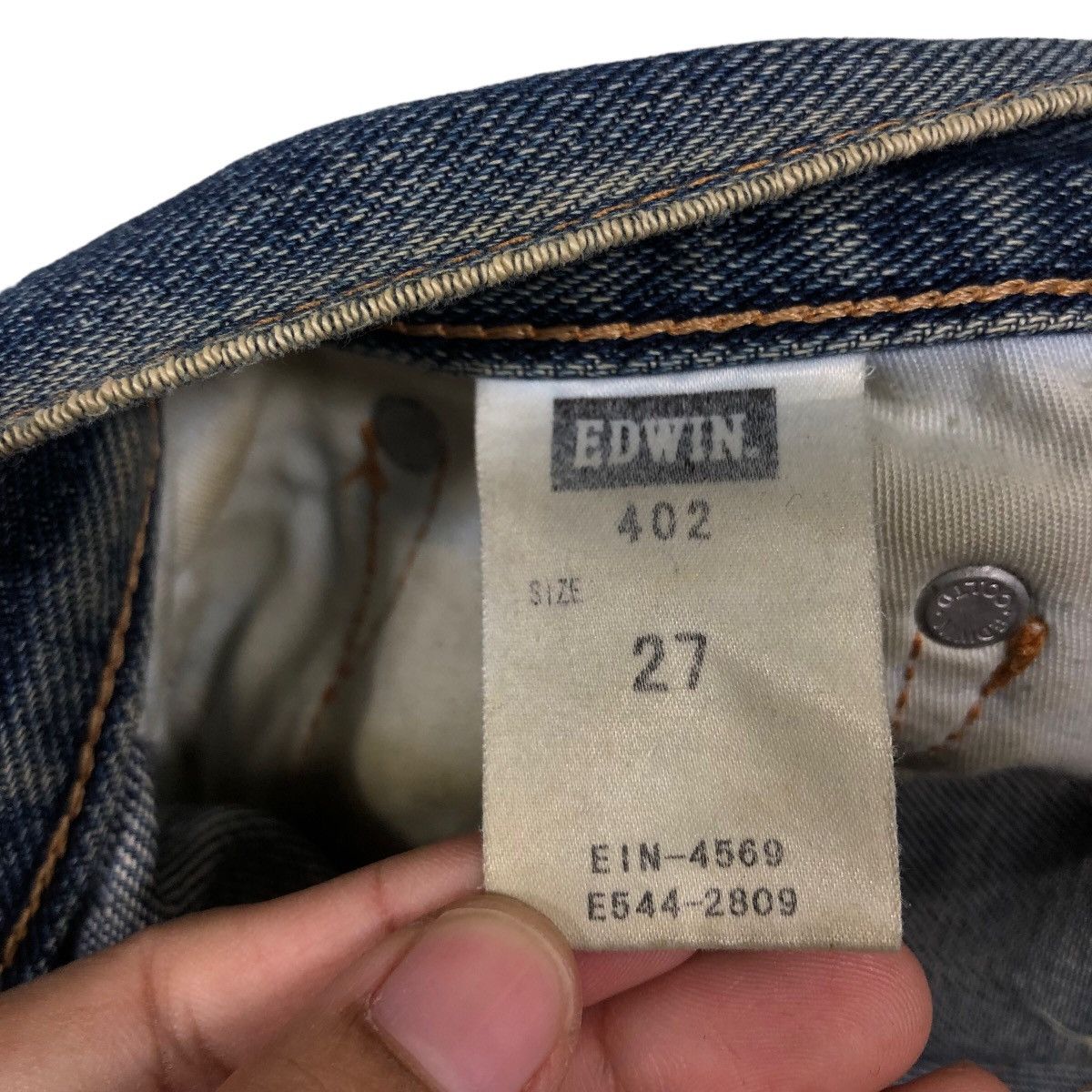 Edwin 🔥VINTAGE DENIM JEANS WRANGLER UNION MADE Size US 30 / EU 46 - 21 Thumbnail