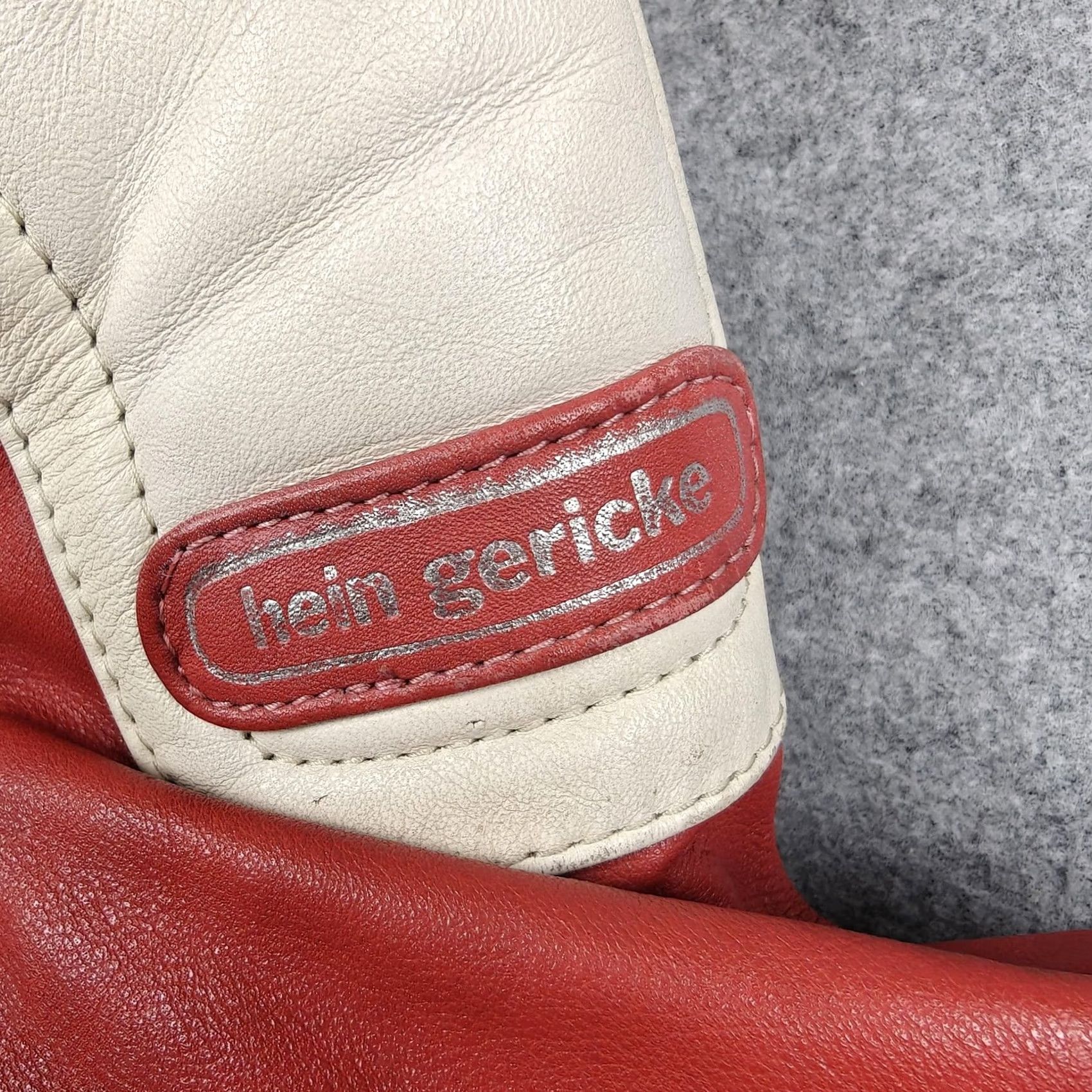 Shein VINTAGE Hein Gericke Jacket Womens 40 Red Leather Motorcycle Padded Zip Size S / US 4 / IT 40 - 5 Thumbnail