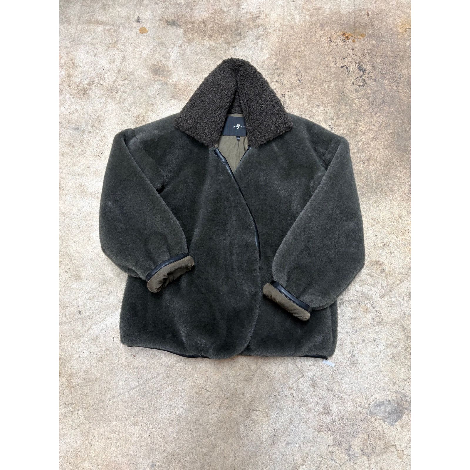 7 For All Mankind 7 For All Mankind Faux Fur Teddy Coat – Sherpa Plush Jacket Size XS / US 0-2 / IT 36-38 - 3 Thumbnail