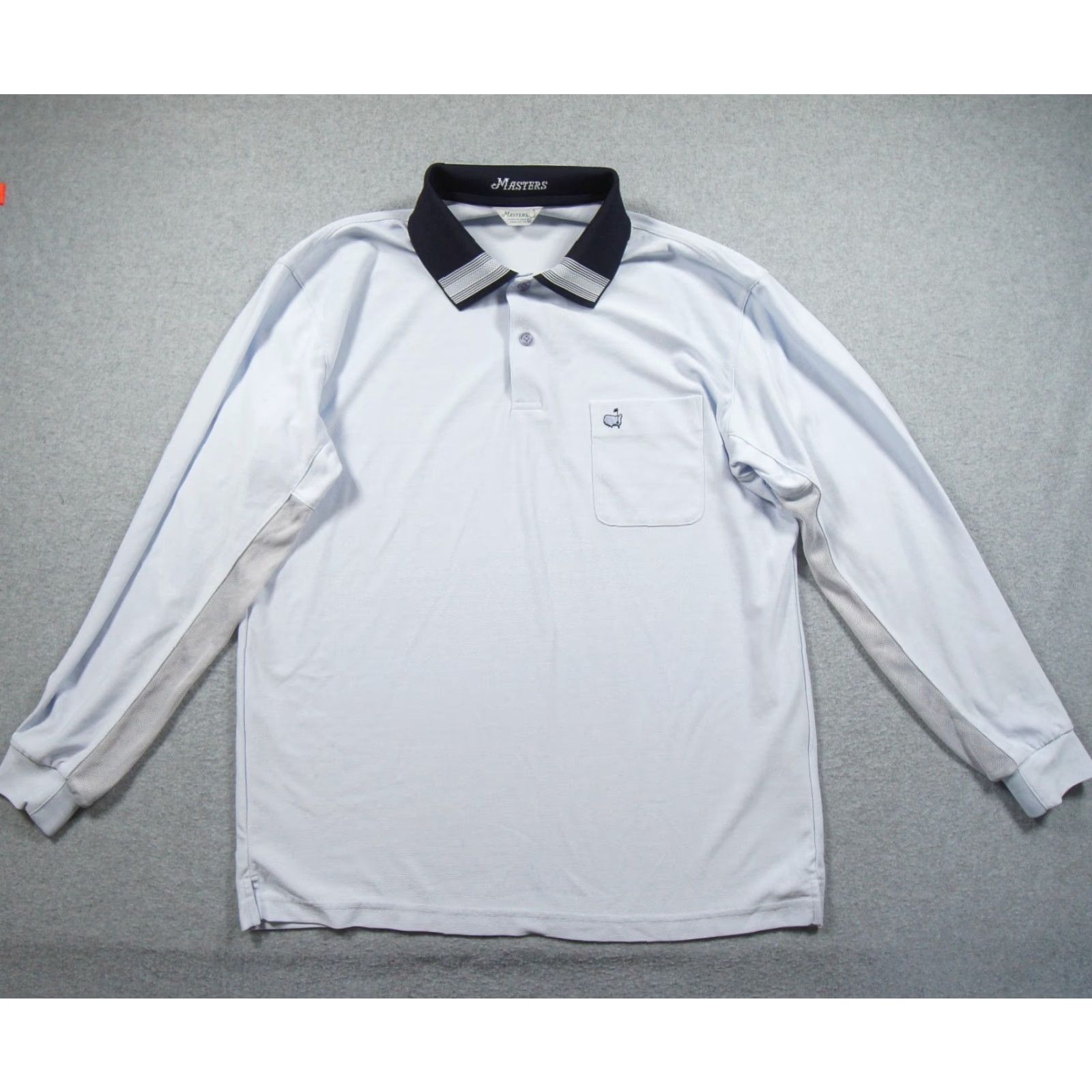 Vintage **Masters Blue Polo Mens Large Long Sleeve Collared Preppy** User: Masters Blue Polo Mens Large Long Sleeve Collared Preppy Size US L / EU 52-54 / 3 - 2 Thumbnail