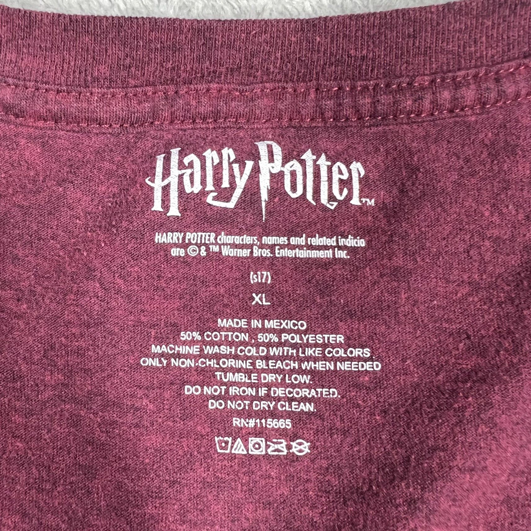 Vintage Harry Potter Tee Shirt Womens XL Maroon Mischief Managed Short Sleeve V Neck Top Size XL / US 12-14 / IT 48-50 - 7 Thumbnail