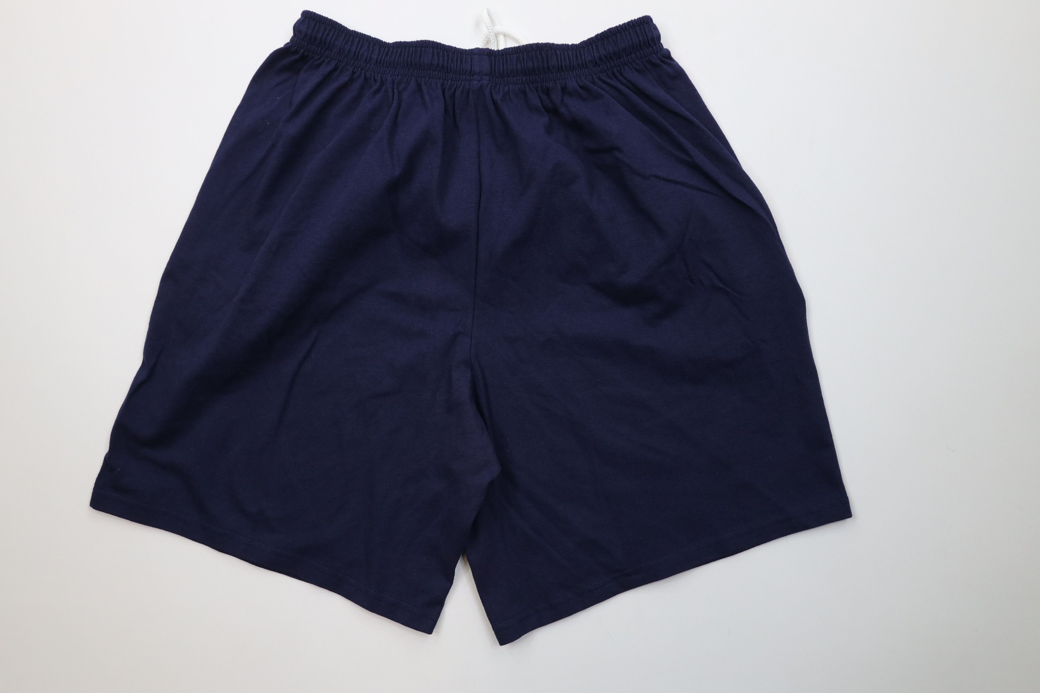 Vintage Vintage 90s Y2K Streetwear Heavyweight Cotton Shorts Blue Size US 34 / EU 50 - 7 Thumbnail