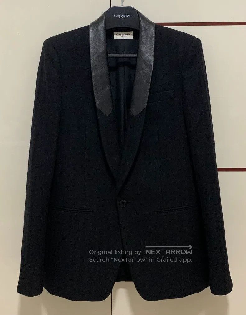 Saint Laurent Paris Saint Laurent Paris Black Lamb Leather Three-Dimensional S Size US M / EU 48-50 / 2 - 1 Thumbnail