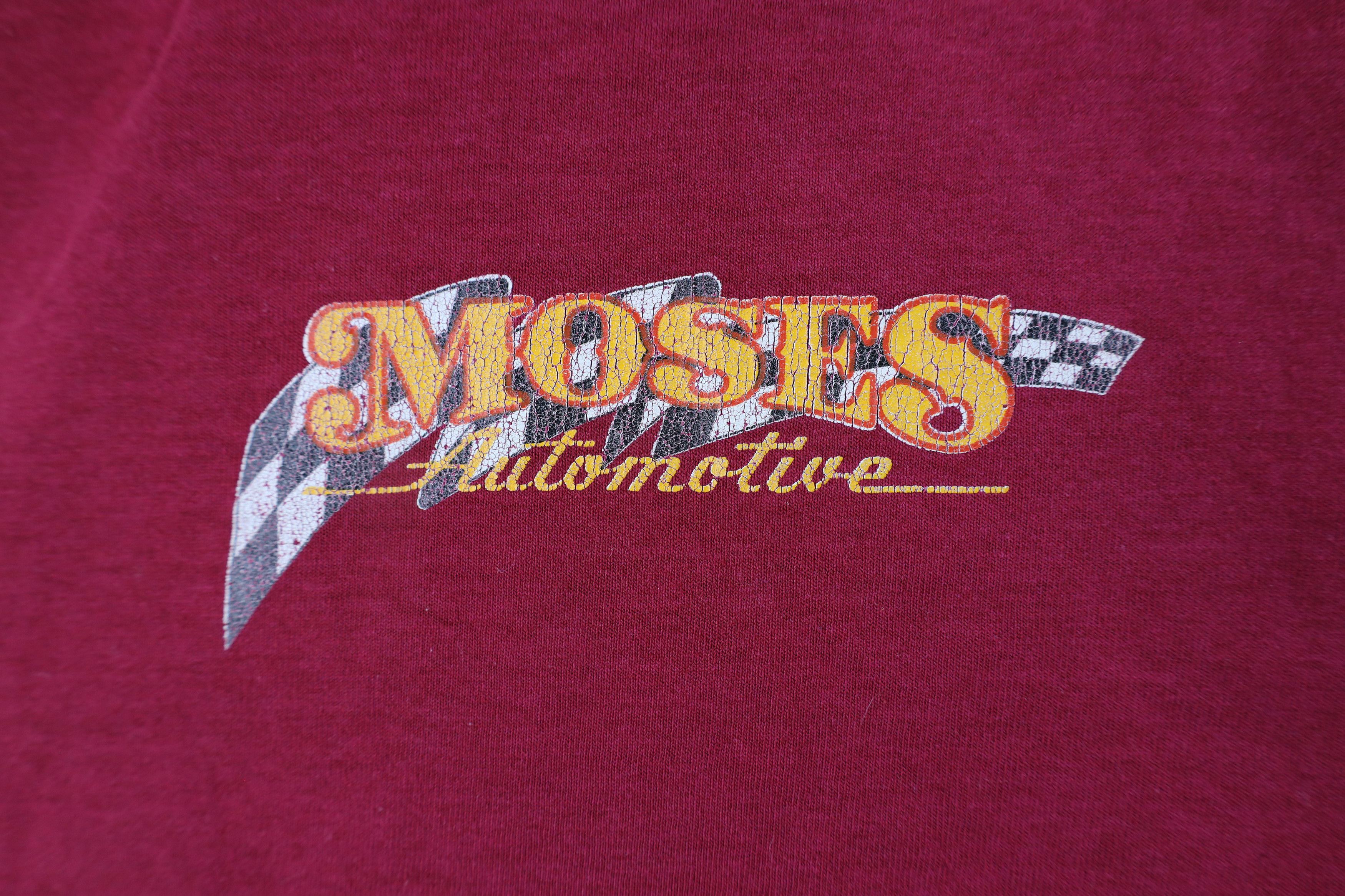 Vintage Vintage 90s Streetwear Spell Out Moses Automotive T-Shirt Size US L / EU 52-54 / 3 - 4 Thumbnail