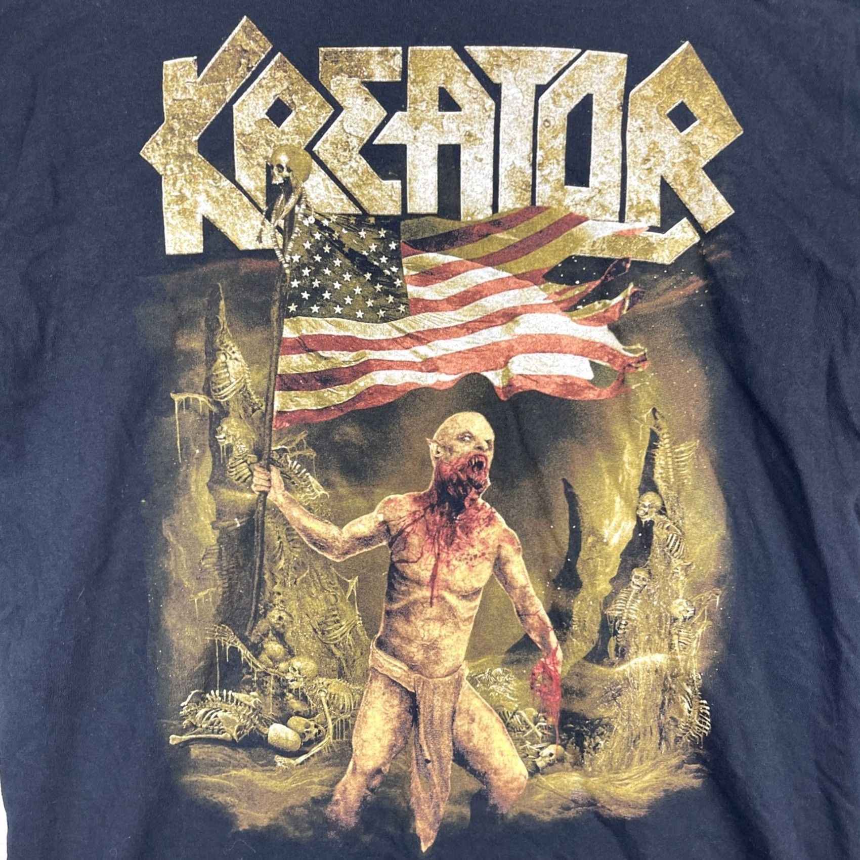 Gildan Kreator Shirt Mens Large Black Death To The World Tour 2014 Thrash Metal Concert Size US L / EU 52-54 / 3 - 4 Thumbnail