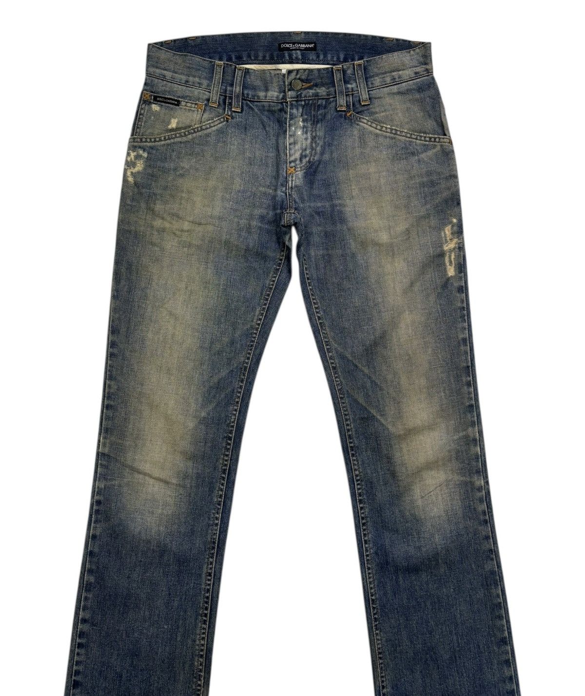 Dolce & Gabbana × Undercover Archived 🇮🇹 Dolce & Gabbana DG Distressed Denim Jeans Size US 34 / EU 50 - 4 Thumbnail