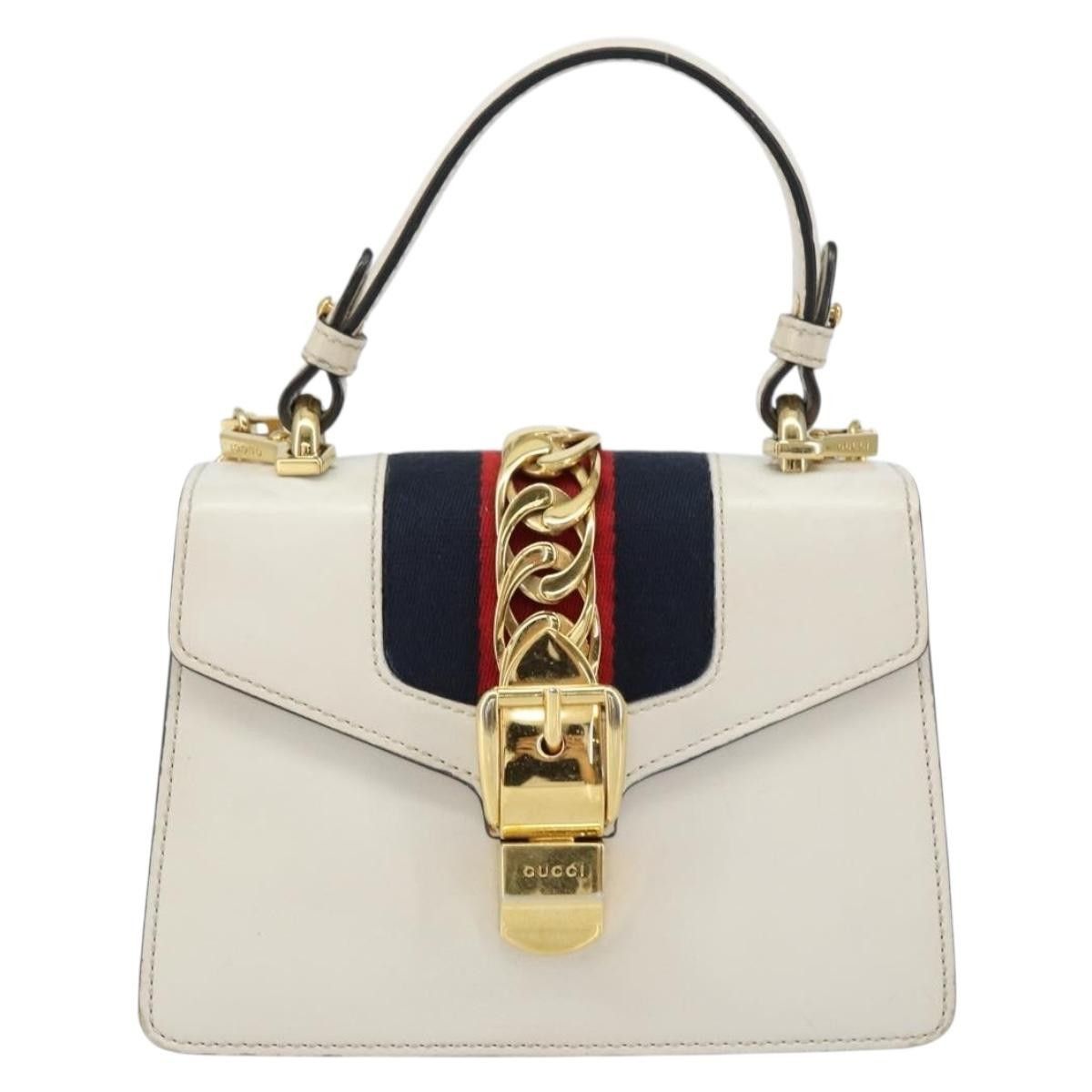 Gucci Gucci Sylvie Top Handle Bag Leather Size ONE SIZE - 1 Thumbnail