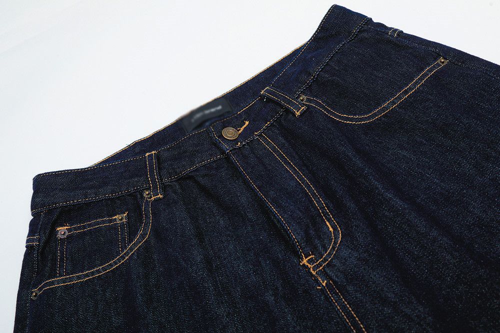 Jean Men's high street simple casual loose wide-leg denim shorts Size US 32 / EU 48 - 5 Thumbnail