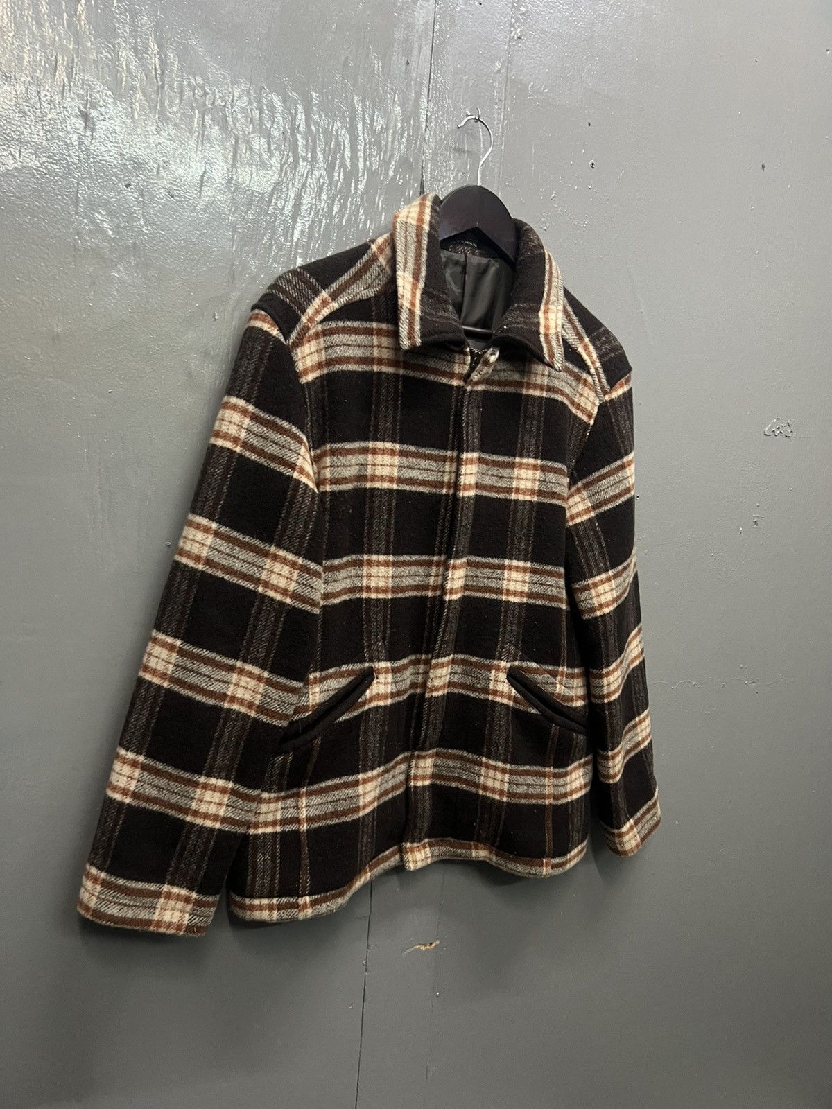 Michel Klein Michel Klein Wool Tartan Zipper Jacket Size US M / EU 48-50 / 2 - 3 Thumbnail