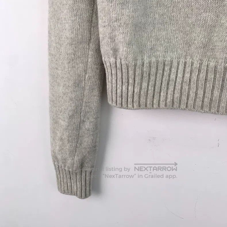 Loewe Loewe Gray Logo Embroidered Wool Crew Neck Long-Sleeve Kni Size XS / US 0-2 / IT 36-38 - 4 Thumbnail