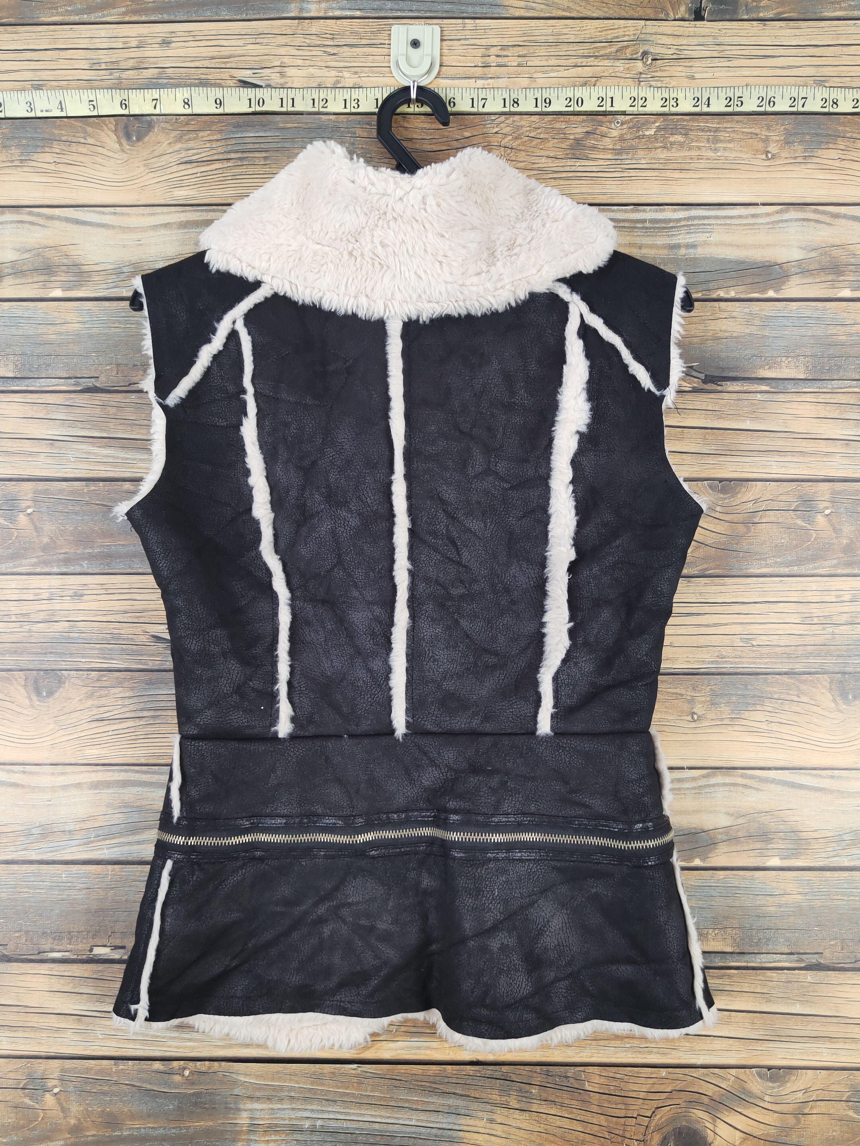 Japanese Brand × Vintage Double H Black Leather Vests #W1114 Size S / US 4 / IT 40 - 8 Thumbnail