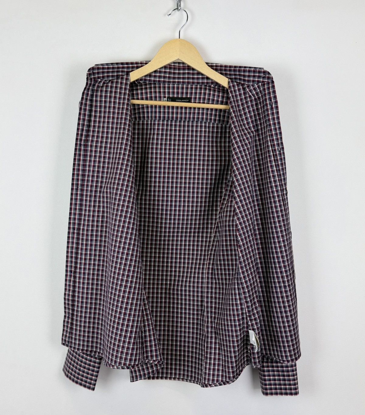 Dsquared2 Dsquared2 Buttons-Up Check Shirt Long Sleeve Made in Italy Size US L / EU 52-54 / 3 - 7 Thumbnail