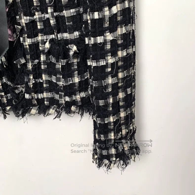 Chanel Chanel Black lacing bow braided tweed tassel long-sleeved Size XS / US 0-2 / IT 36-38 - 4 Thumbnail