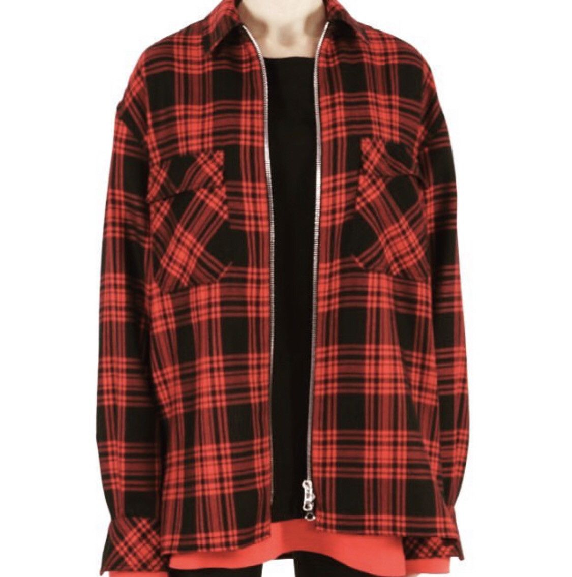 Designer Tartan Wool Zip by La Haine Milan Size US M / EU 48-50 / 2 - 2 Thumbnail