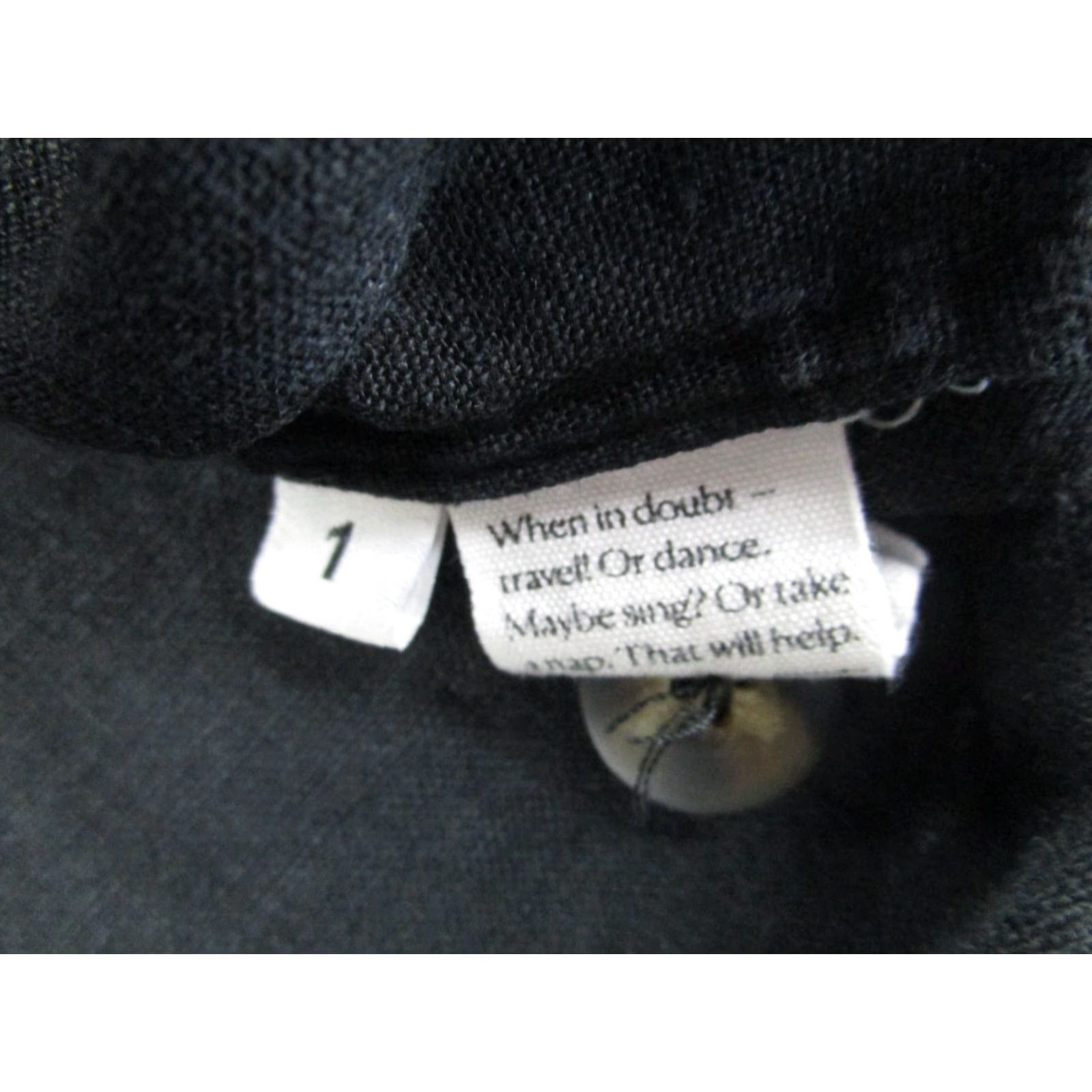 Sleeper Sleeper Shirt Womens Size 1 Black Linen Collared Button-Up Long Sleeve Shirt Womens 1 Black Linen Collared Button-Up Sleeper Size XS / US 0-2 / IT 36-38 - 5 Thumbnail