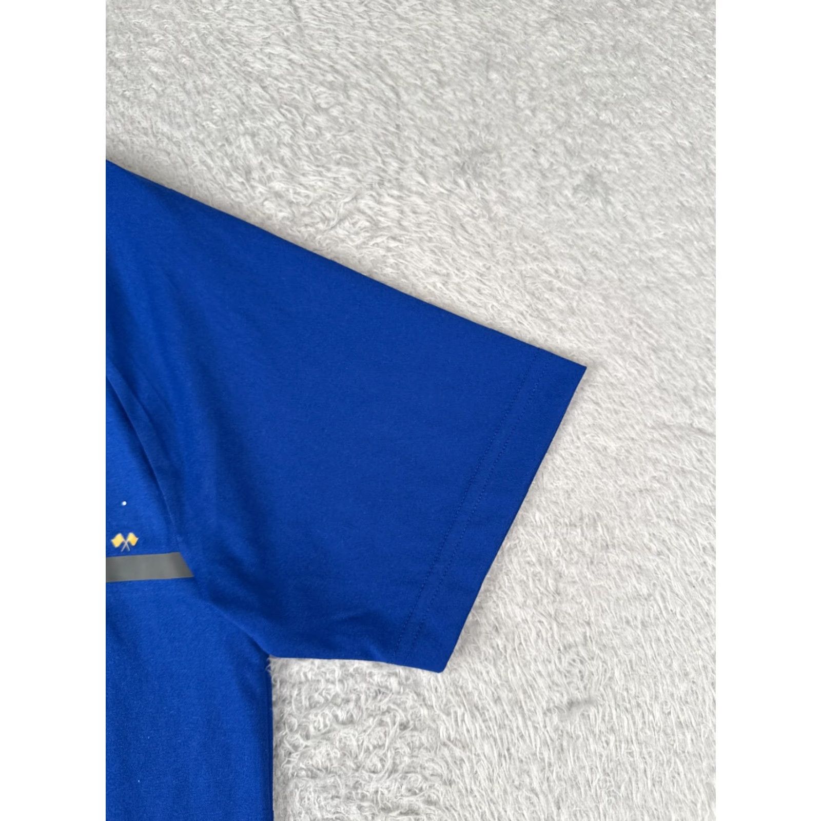 Vintage Levelwear Indycar Polo Shirt Men Medium Blue Short Sleeve Polo Golf Polyester Shirt Size US M / EU 48-50 / 2 - 2 Thumbnail