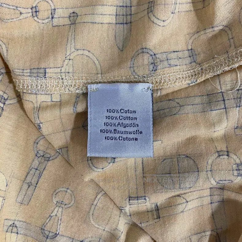 Hermes Hermes Printed Round Neck Short Top Size US XL / EU 56 / 4 - 4 Thumbnail