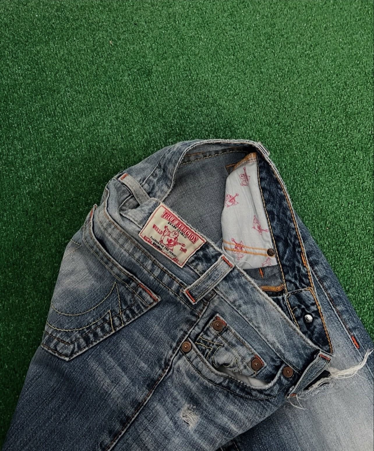 True Religion True Religion Dark Wash Bobby Low Rise Jeans Size US 28 / EU 44 - 10 Thumbnail