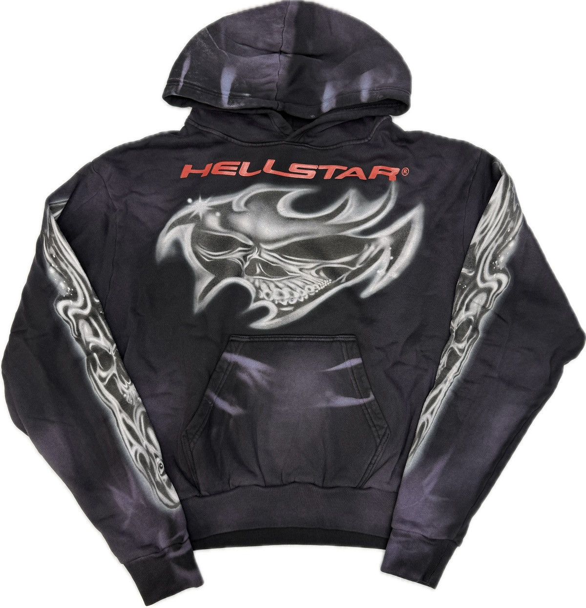 HELLSTAR Hellstar Airbrushed Skull Hoodie Size US XS / EU 42 / 0 - 1 Thumbnail