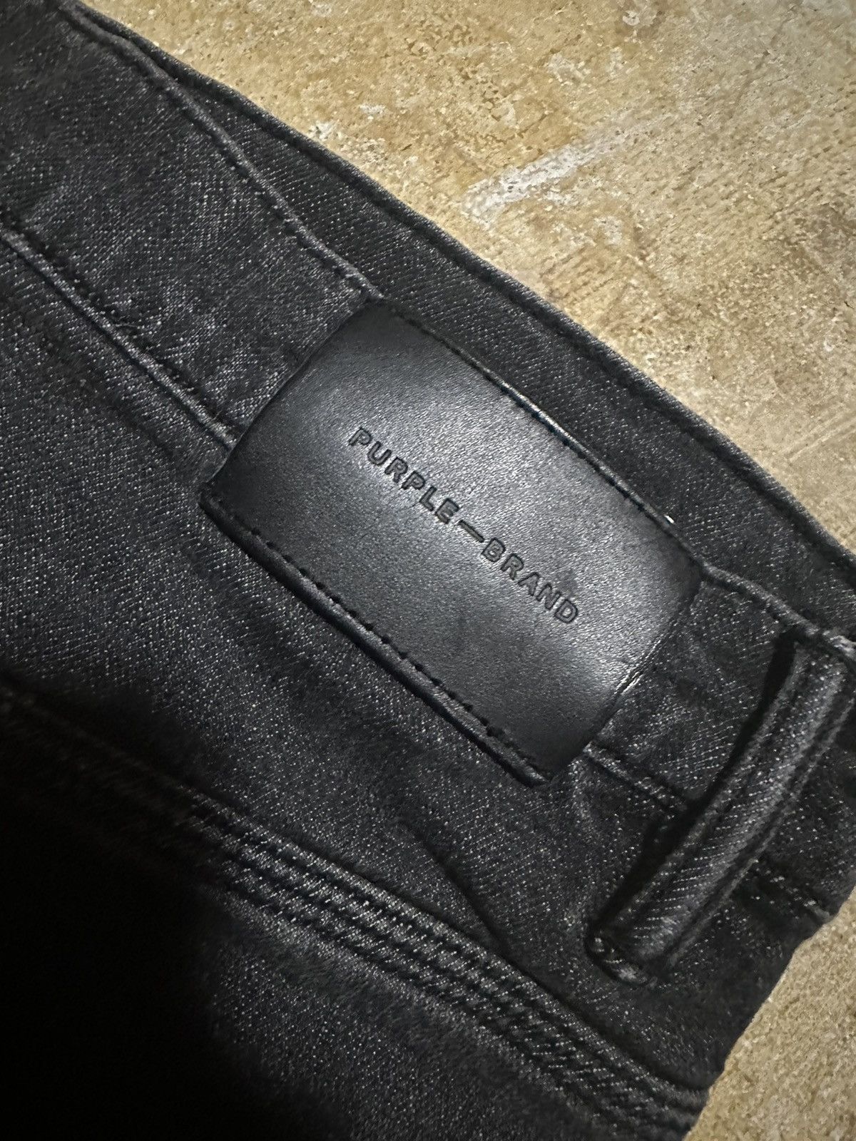 Purple Brand Purple Brand Denim Black Jeans With Knee Rips Size 36 Size US 36 / EU 52 - 6 Thumbnail
