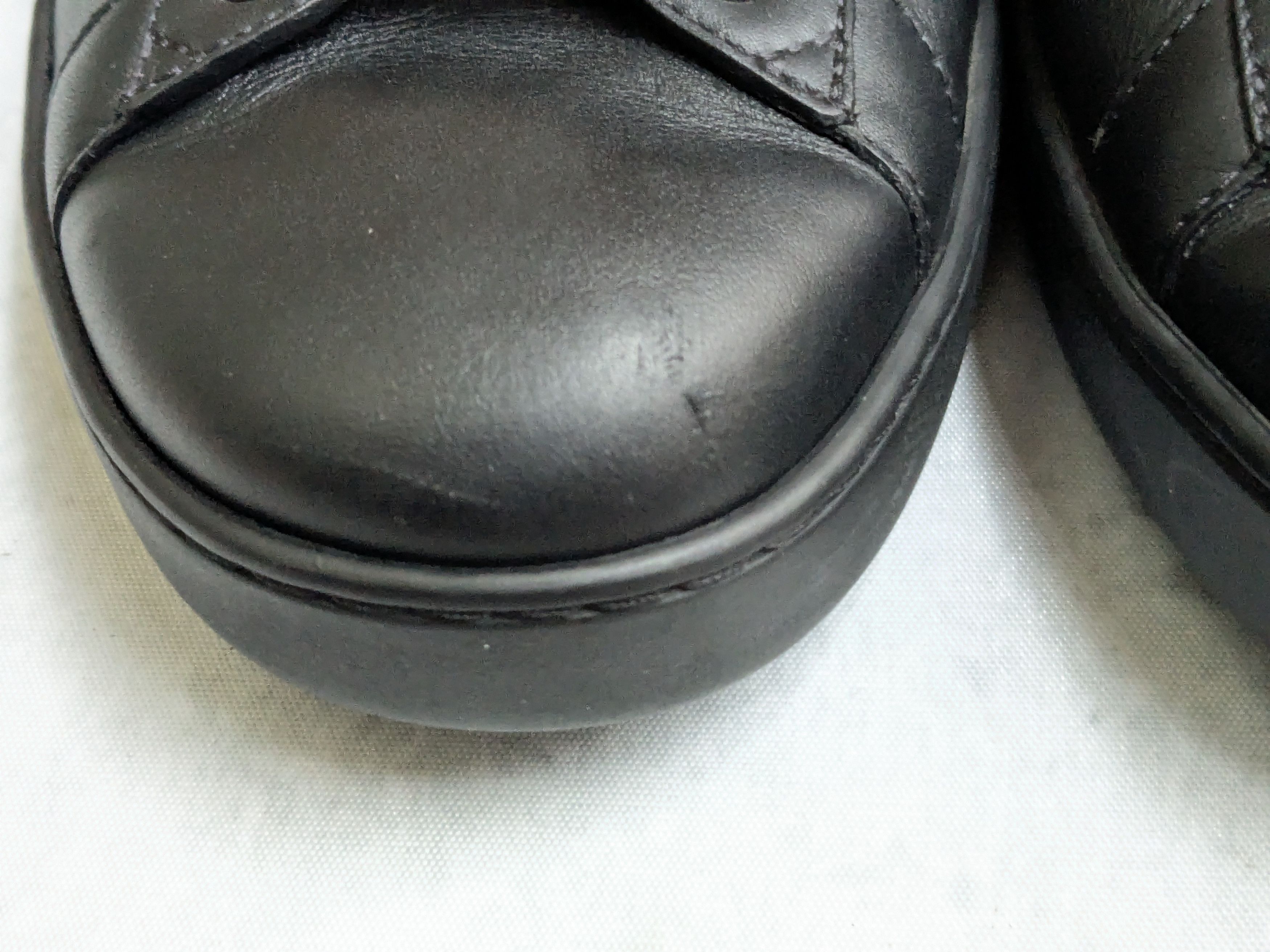 Gucci Gucci Ace Sneakers Black 9.5 Low Tops Leather Size US 9.5 / EU 42-43 - 3 Thumbnail