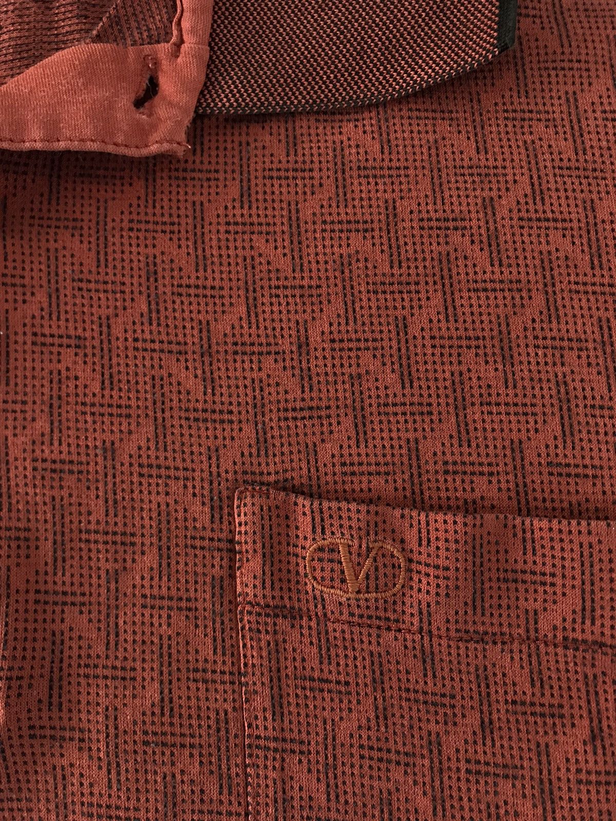 Designer Valentino Studio Single Pocket Longsleeve Polo Printed Size US M / EU 48-50 / 2 - 5 Thumbnail