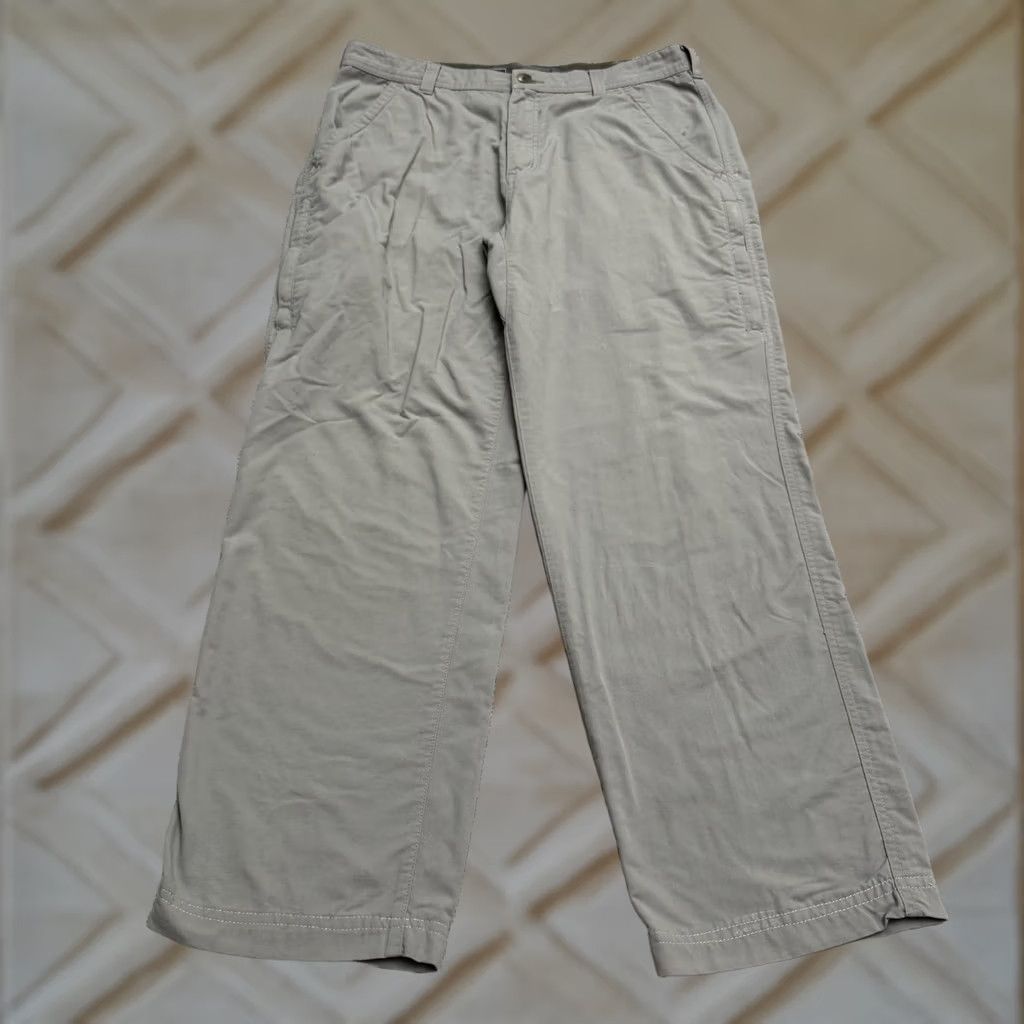 Vintage REI Co-Op Hiking Outdoor Cargo Pants Mens 34x32 Gray Nylon Straight Leg Trail Cargo Pocket Size US 33 - 1 Thumbnail