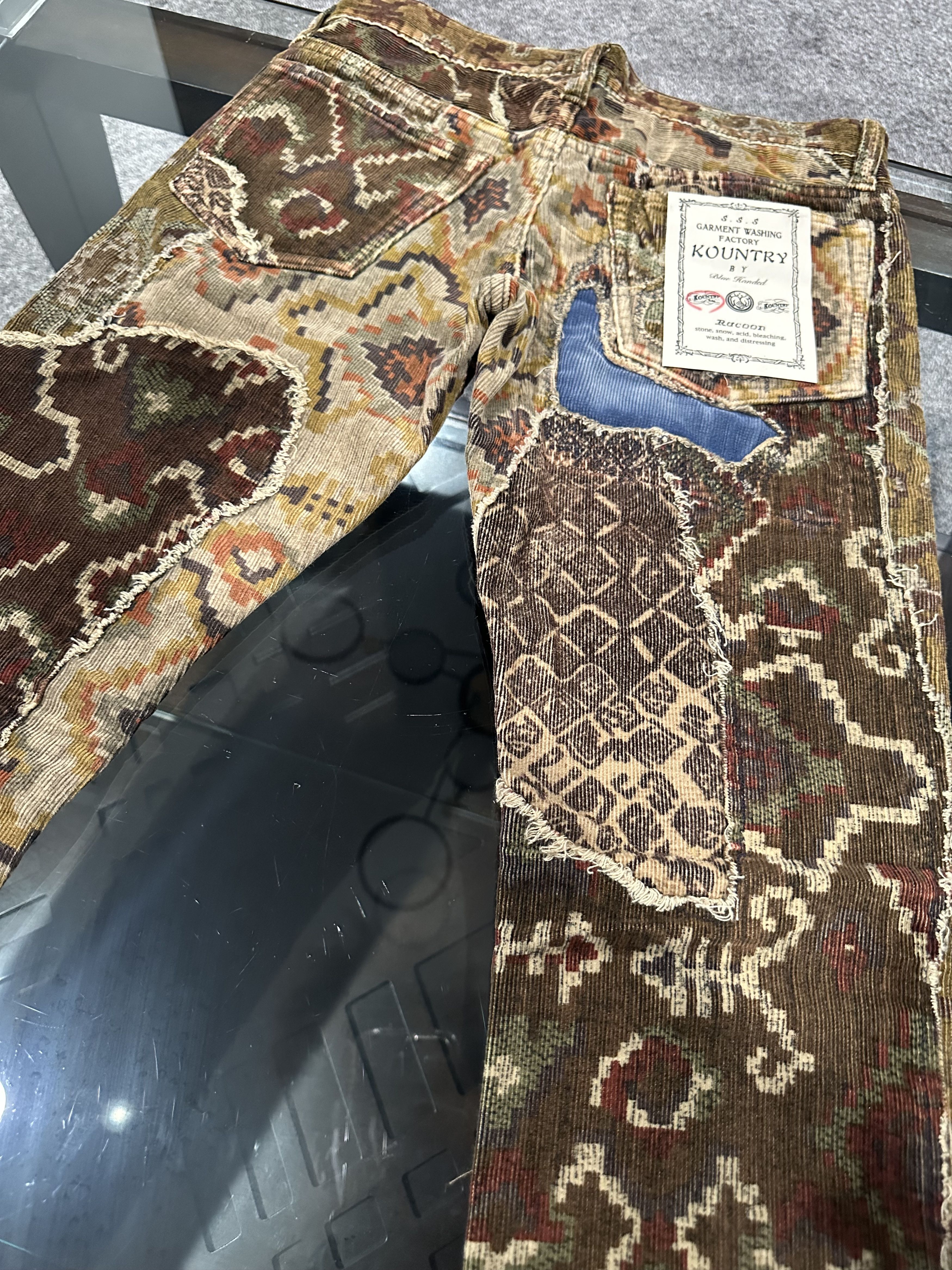 Kapital Repaired Corduroy Patchwork Denim BNWT Size US 28 / EU 44 - 1 Thumbnail