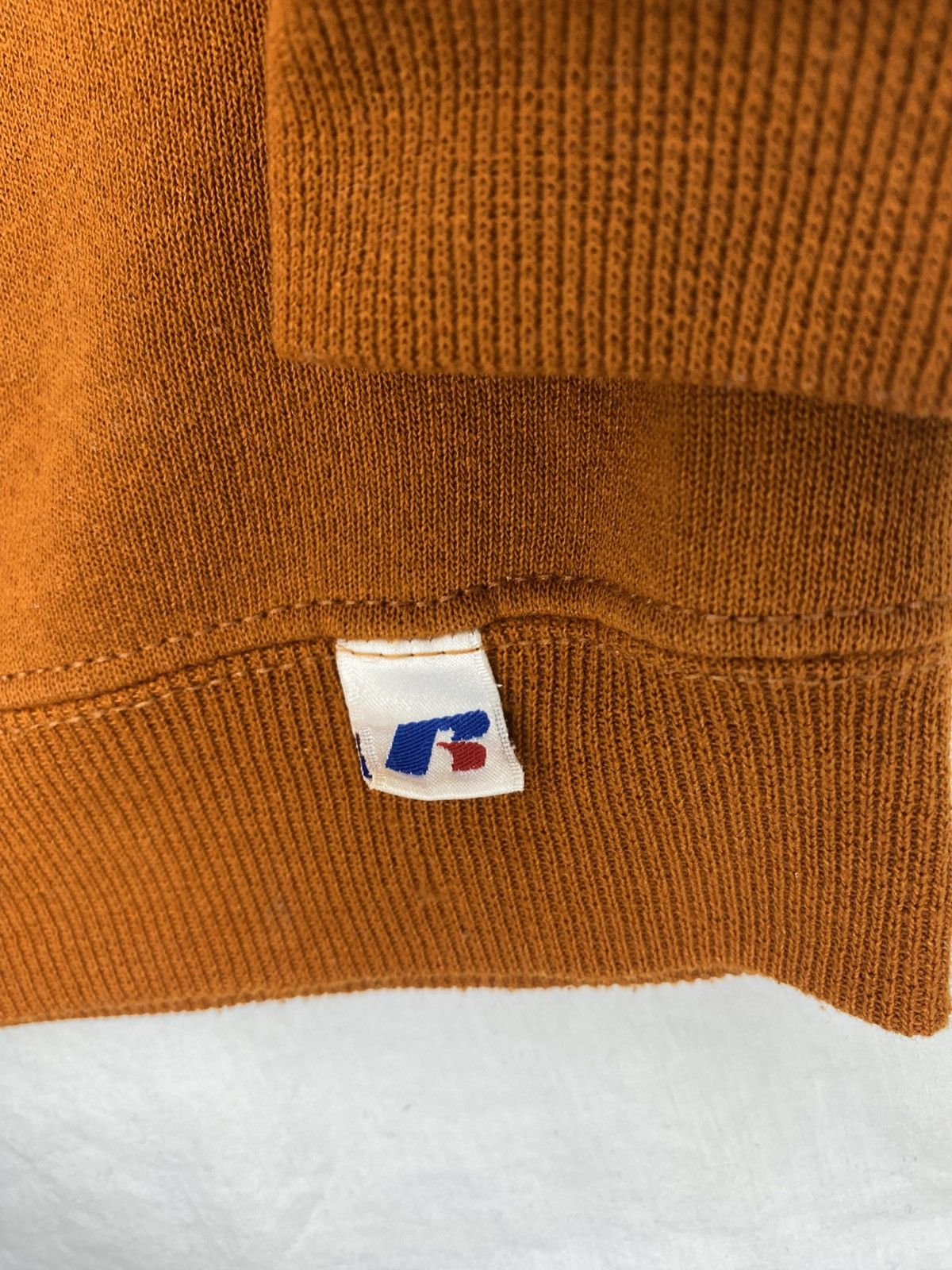 Russell Athletic Vintage Russell Athletic Blank Orange Crewneck Sweatshirt L Size US L / EU 52-54 / 3 - 3 Thumbnail