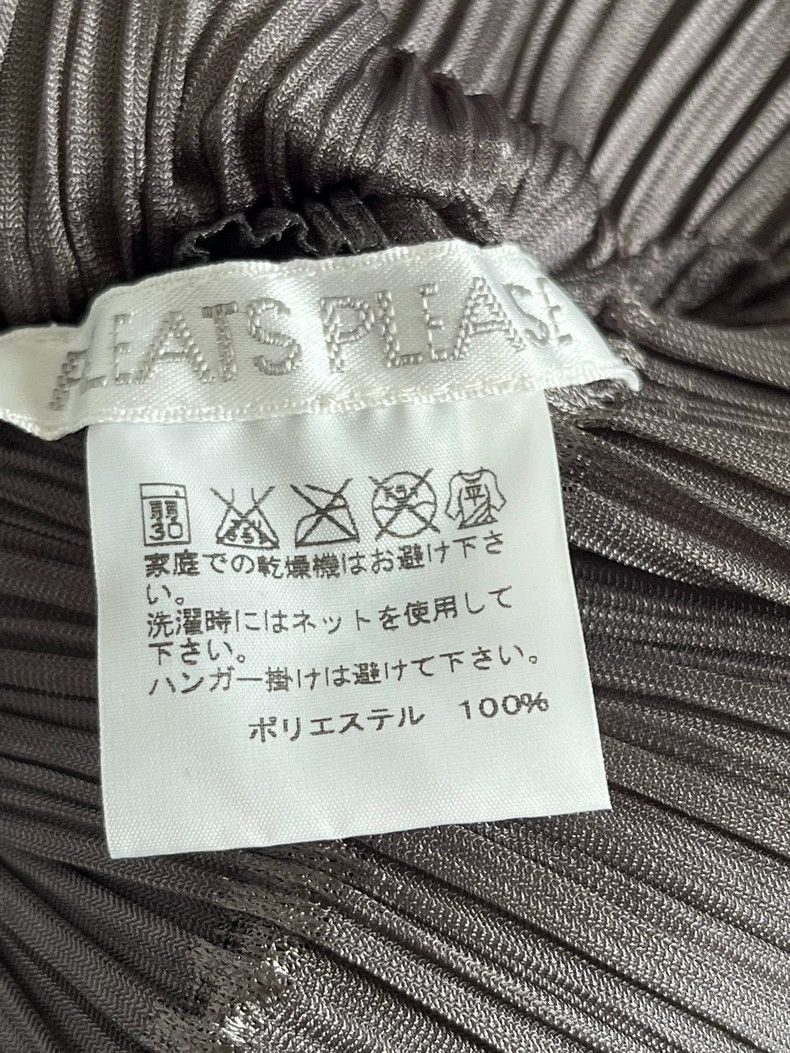 Issey Miyake Issey Miyake size:3 Brown pleated short-sleeved shirt Size S / US 4 / IT 40 - 3 Thumbnail