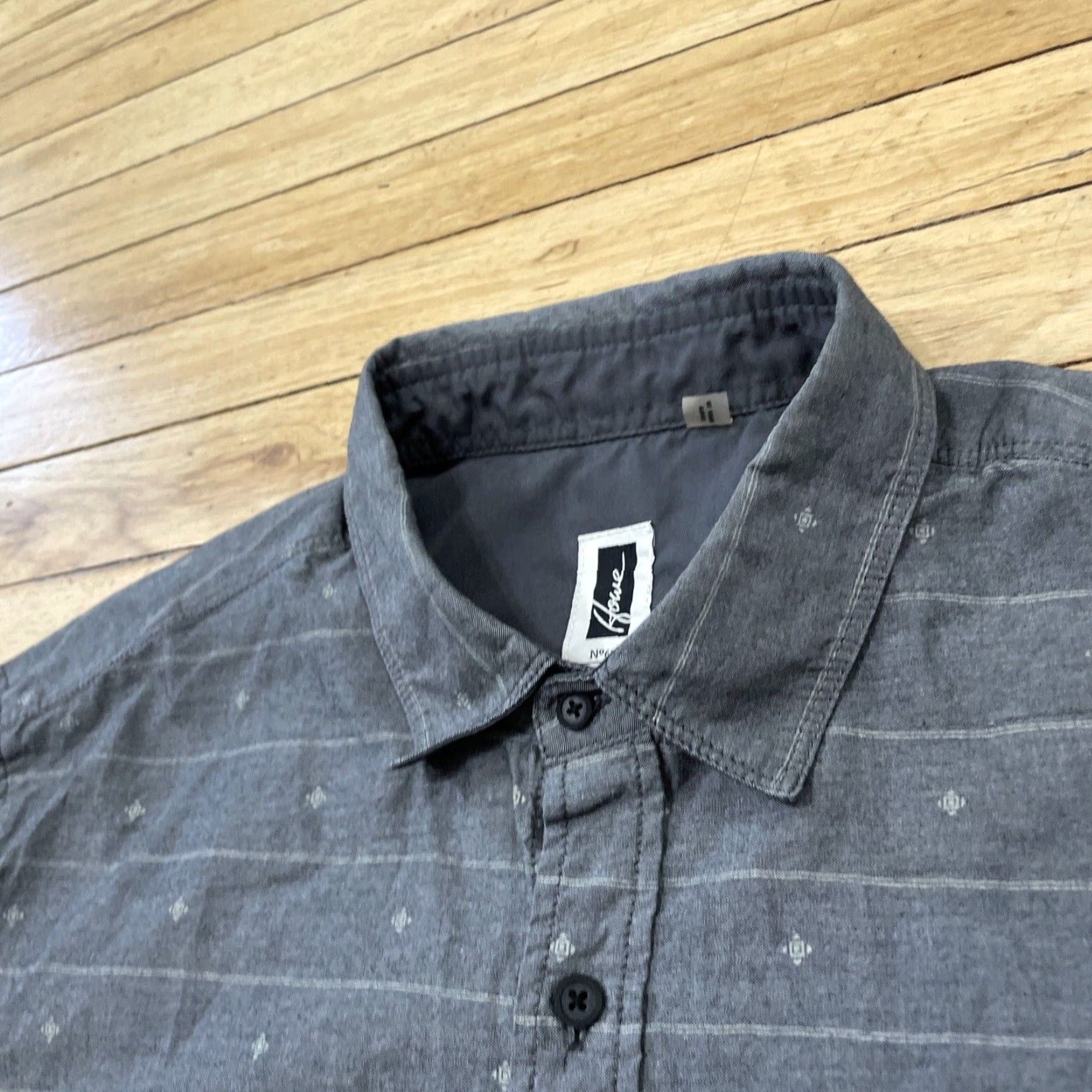 Vintage HOWE Shirt Men XL Polka Dots Print Western Talisman AOP Pockets XL Gray Stripe Size US XL / EU 56 / 4 - 6 Thumbnail