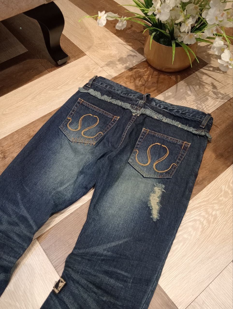 CIVARIZE CIVARIZE JAPAN PATCHED DENIM FLARED PANTS Size US 32 / EU 48 - 12 Thumbnail