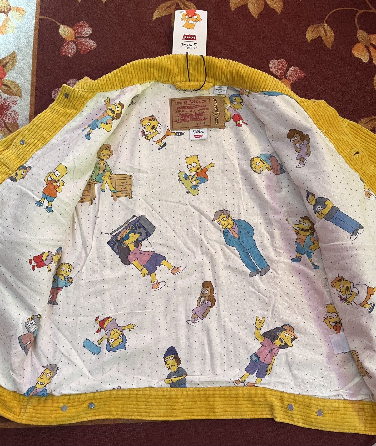 Levi's Levi's x The Simpsons Corduroy Trucker Jacket🔥🔥🔥 Size US S / EU 44-46 / 1 - 15 Thumbnail