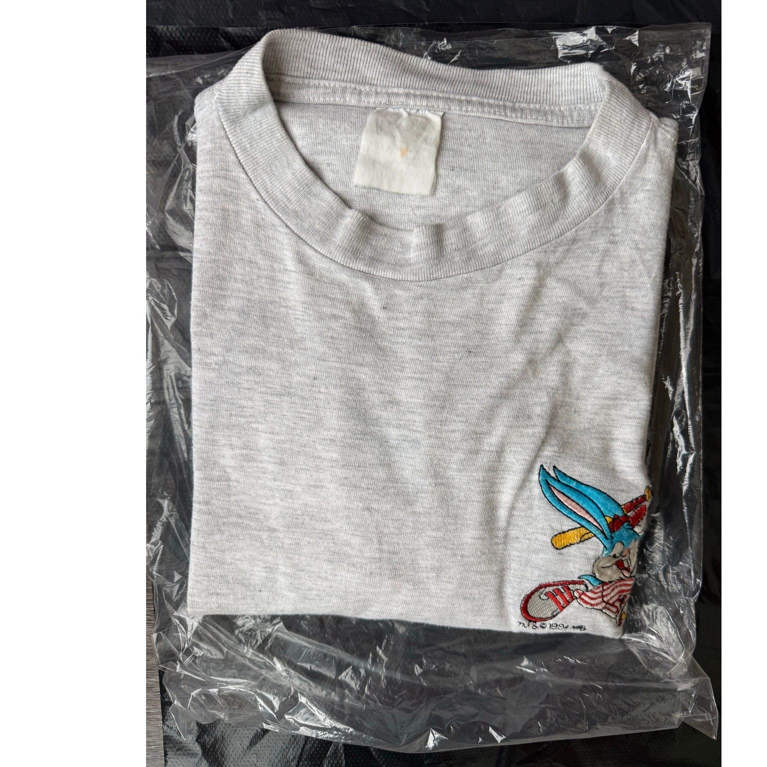 Warner Bros Vintage 90s Tiny Toon Adventures Buster Bunny Embroidery Tee Size US L / EU 52-54 / 3 - 8 Thumbnail