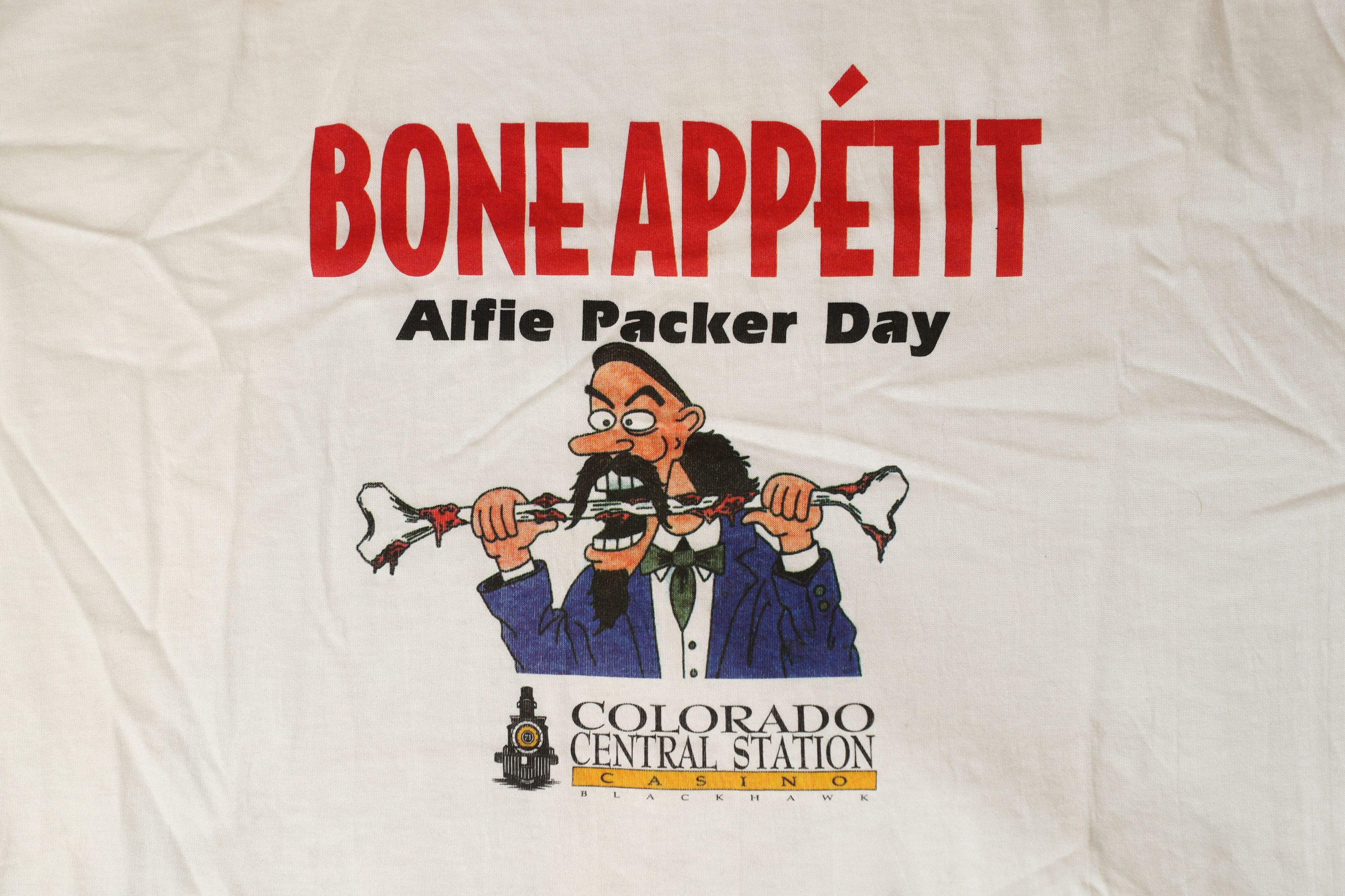 Fruit Of The Loom × Vintage 1st Annual Alfie Packer Day - Single Stitch (XL) Size US XL / EU 56 / 4 - 4 Thumbnail