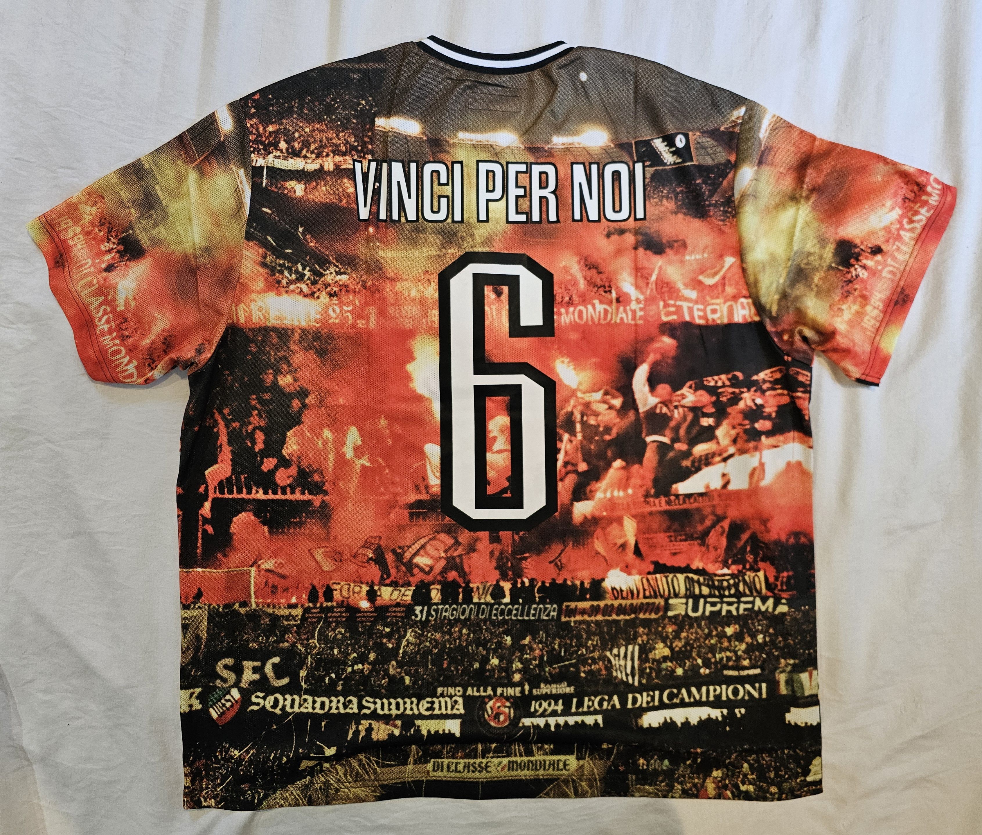 Supreme SUPREME VINCI PER NOI SOCCER JERSEY MULTICOLOR Size US XXL / EU 58 / 5 - 2 Thumbnail