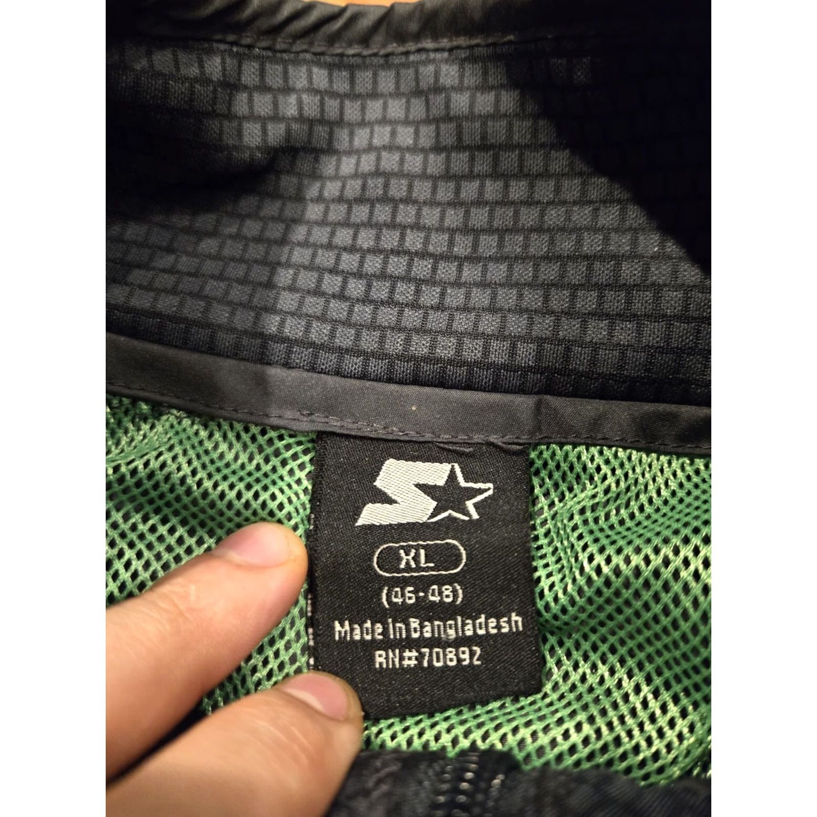 Starter VINTAGE Starter Windbreaker XL Jacket Men Full Zip Gray Green Navy 90s 80s JACKET Regular Men Size US XL / EU 56 / 4 - 2 Thumbnail